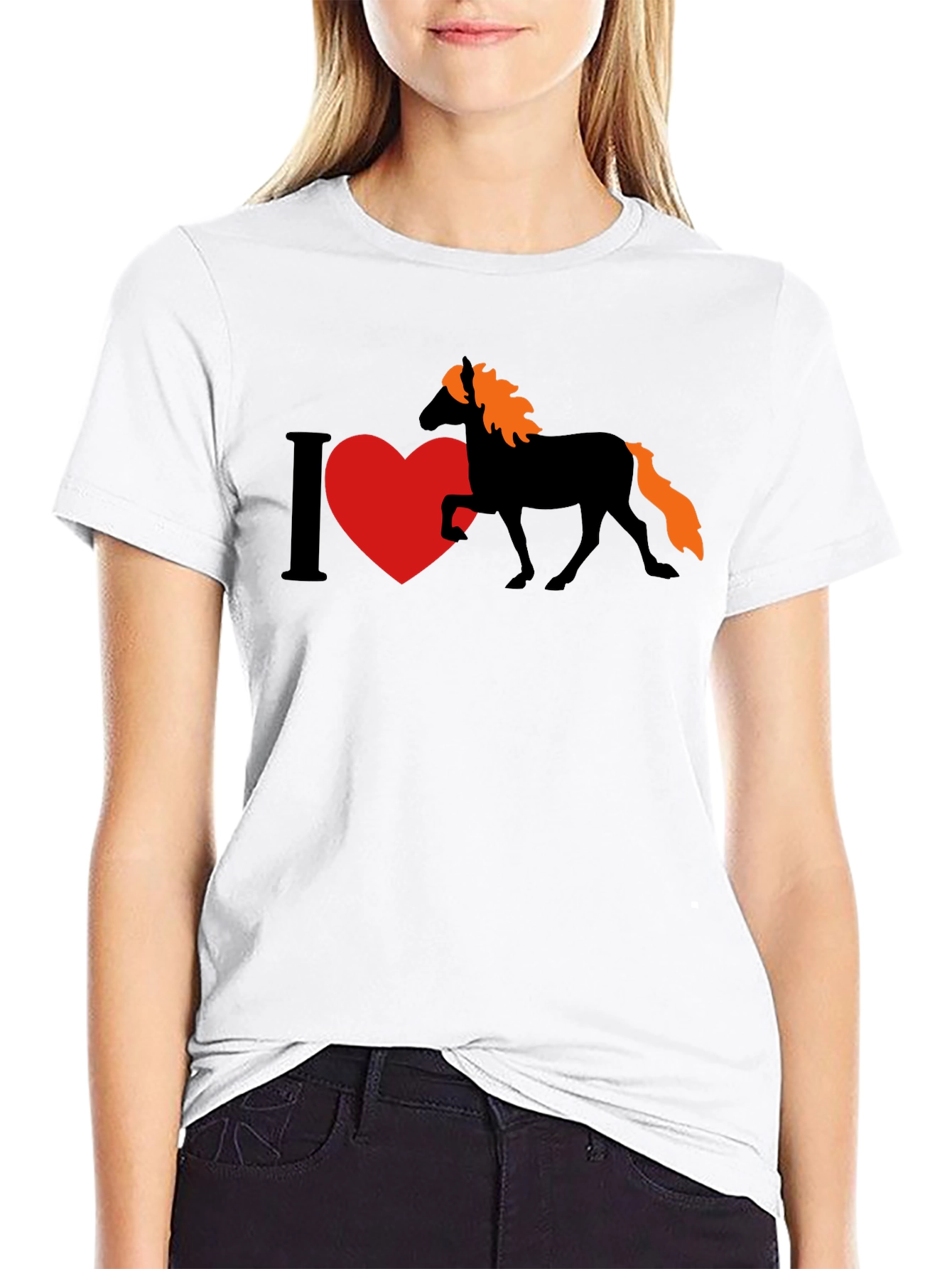 I Heart Horses Graphic T-Shirt