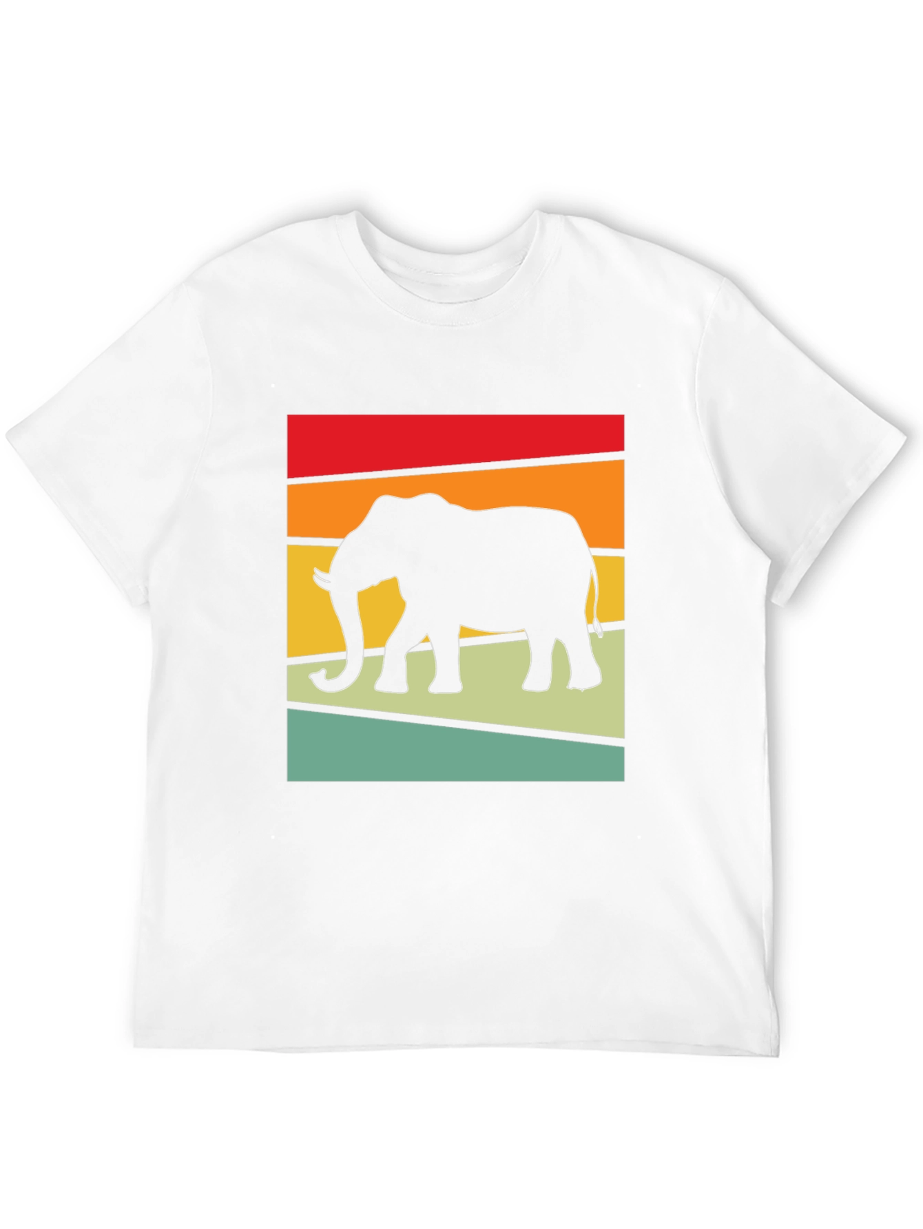 Retro Elephant Graphic Tee - Stylish Comfort