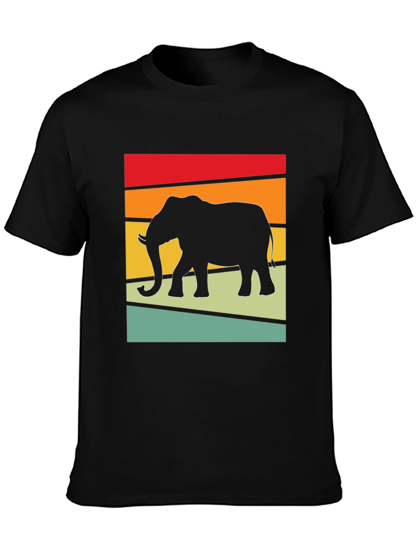 Retro Elephant Graphic Tee - Stylish Comfort