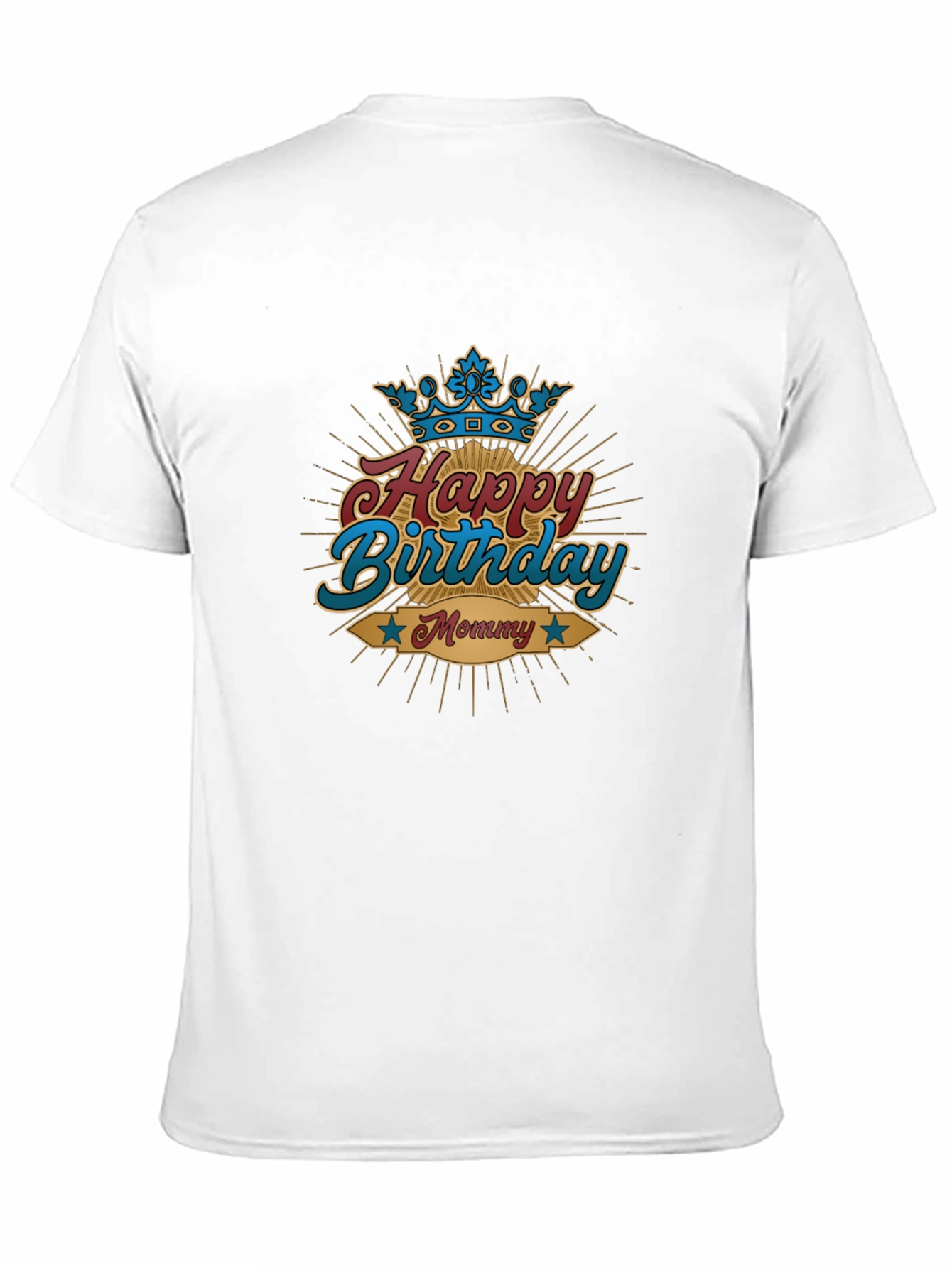 Happy Birthday Mommy T-Shirt - Black