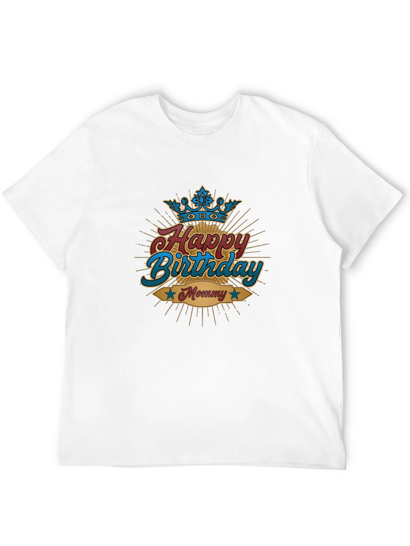 Happy Birthday Mommy T-Shirt - Black