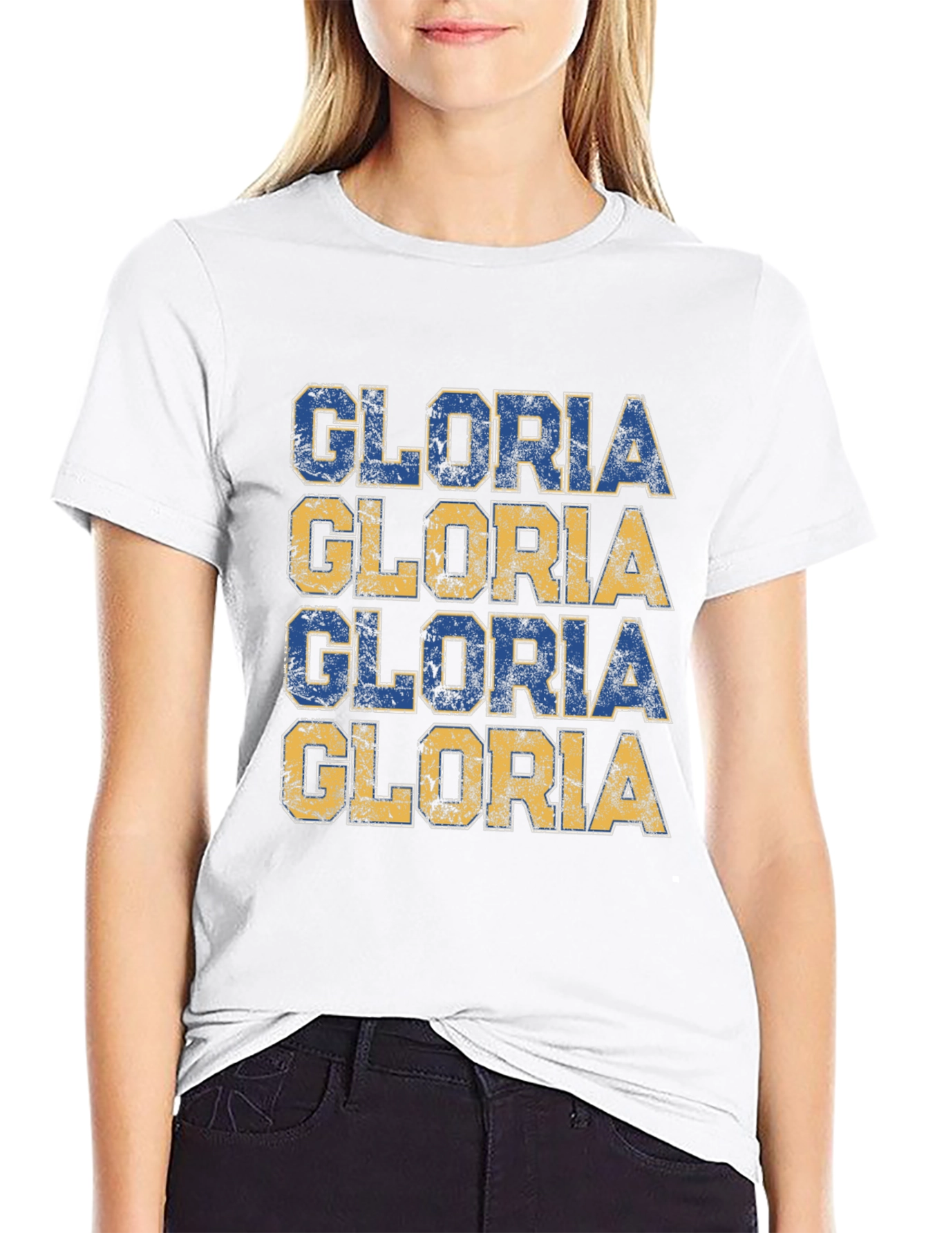 Gloria Graphic Tee - Trendy Casual Shirt
