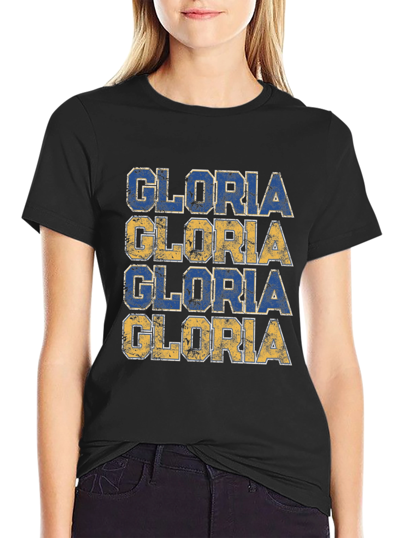 Gloria Graphic Tee - Trendy Casual Shirt