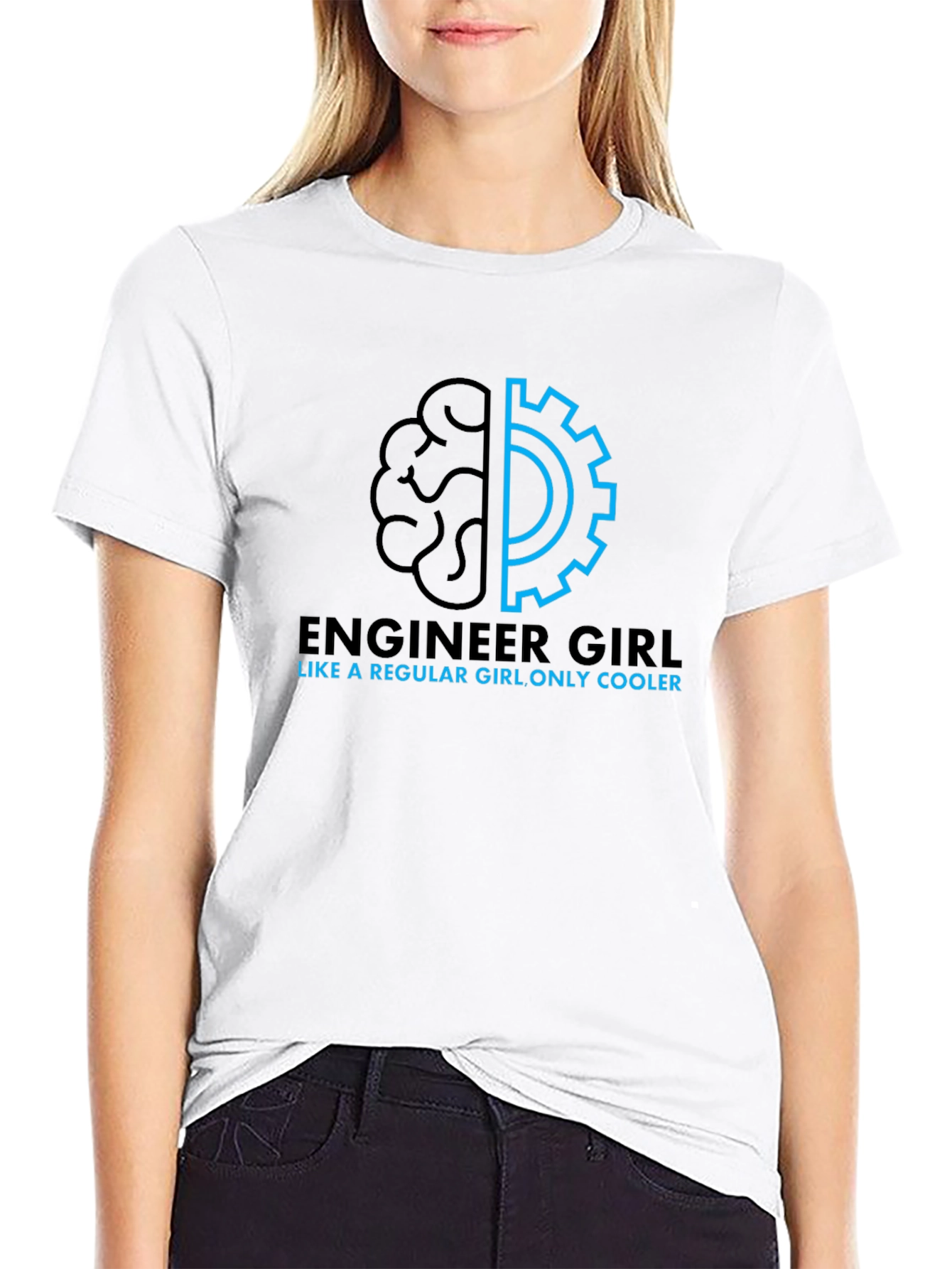Engineer Girl T-Shirt: Cool Smart & Unique Design