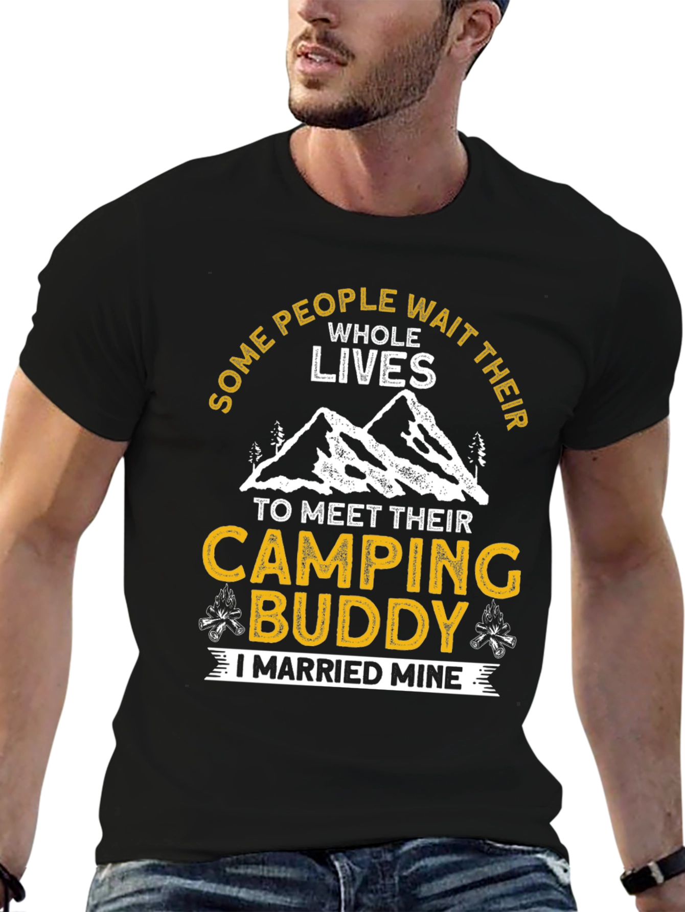 Camping Buddy T-Shirt - Married Mine Adventure Tee