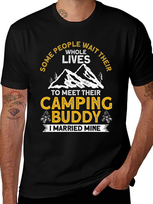 Camping Buddy T-Shirt - Married Mine Adventure Tee