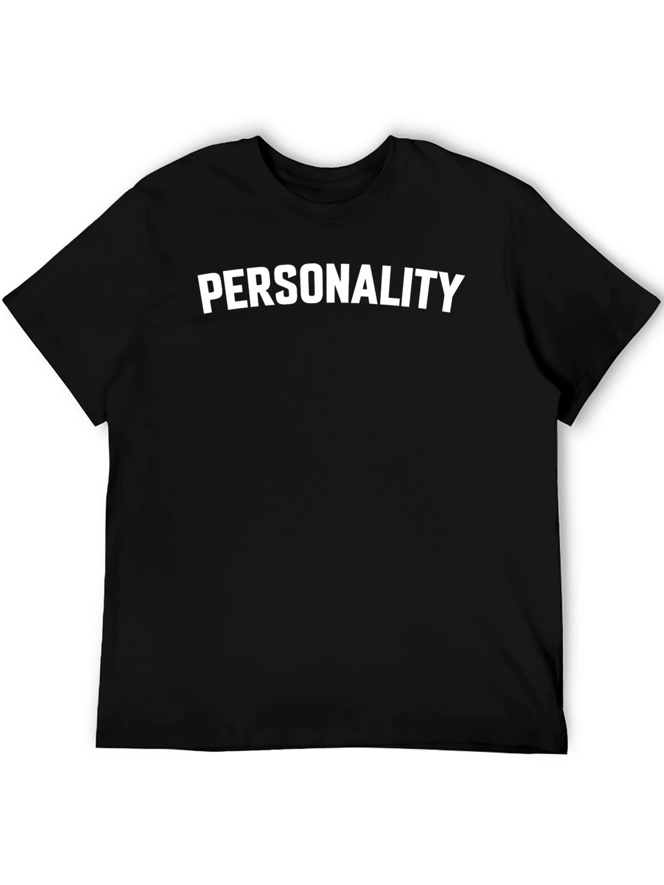 Personality Graphic Tee - Black