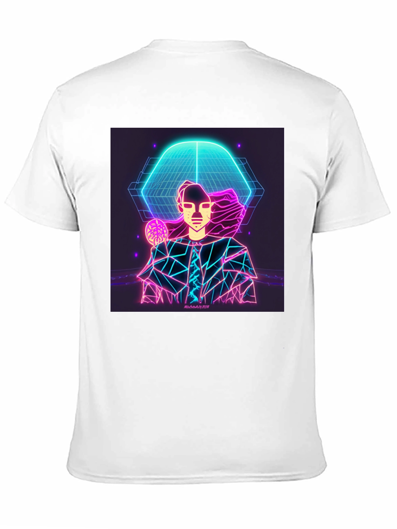 Neon Man Graphic Tee - Futuristic Style