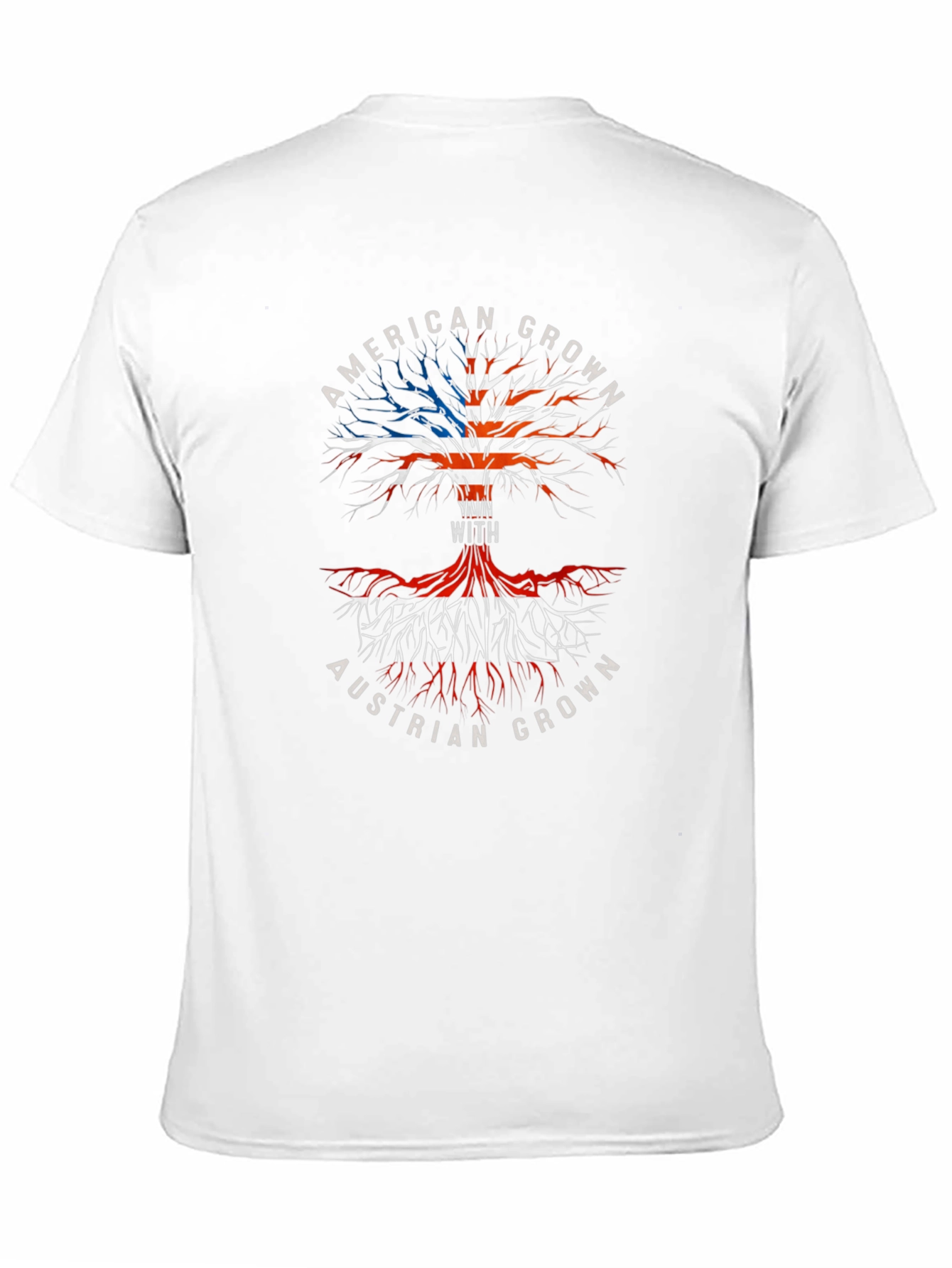 American Austrian Roots Tree Graphic T-Shirt