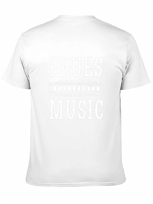 Blues Music T-Shirt - Black Graphic Tee for Music Lovers