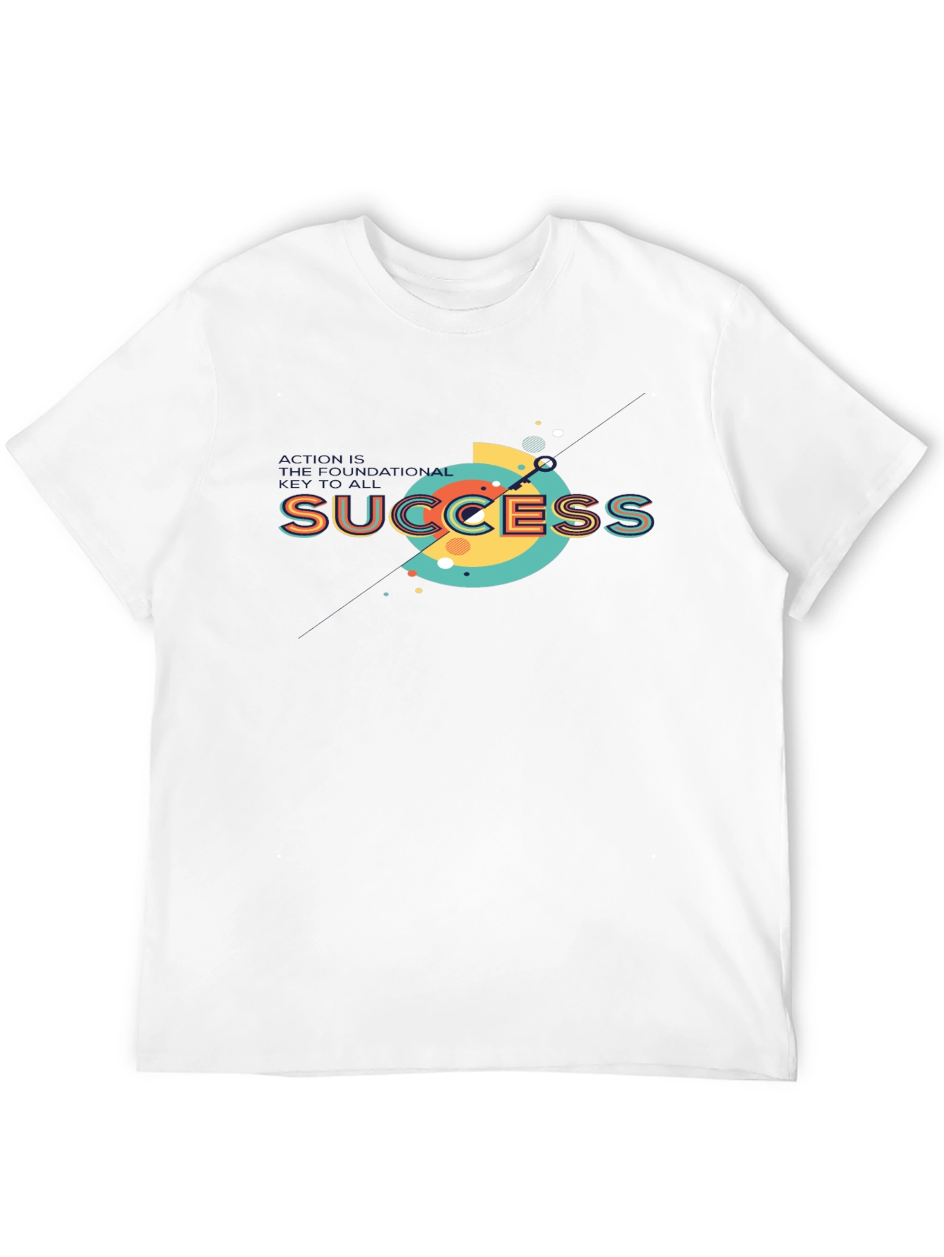 Success Graphic Print Black T-Shirt