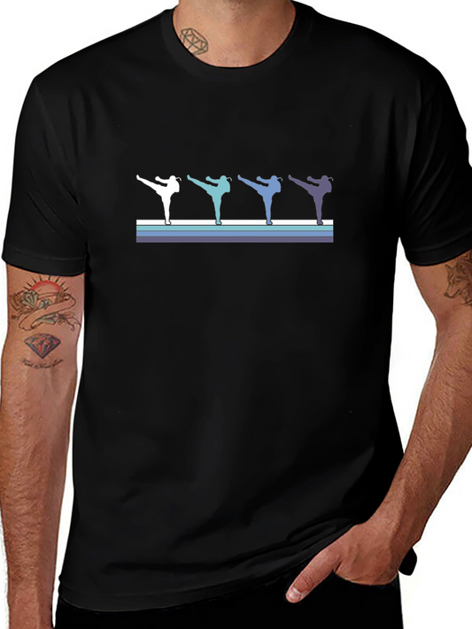Retro Martial Arts Kick T-Shirt