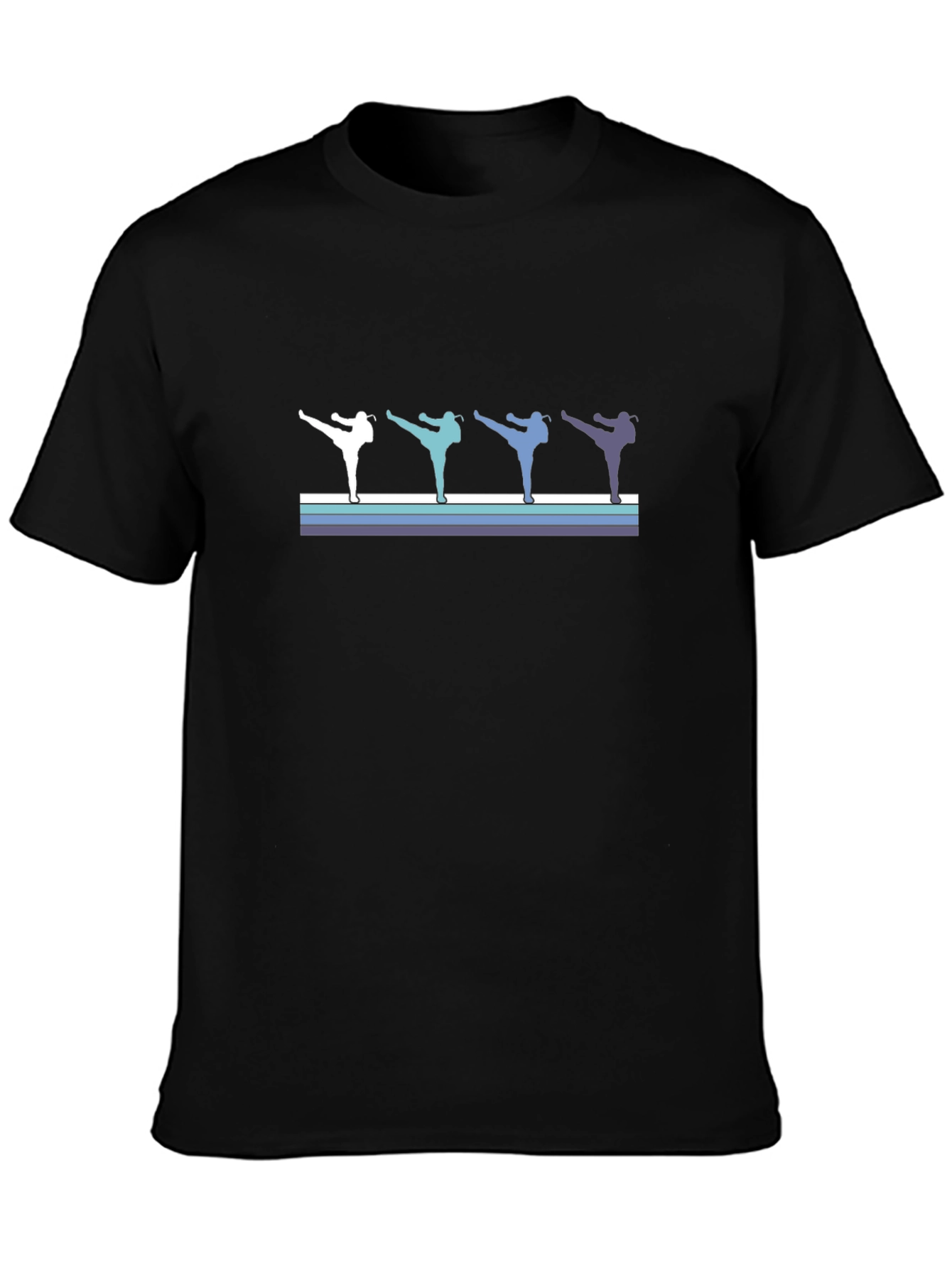 Retro Martial Arts Kick T-Shirt