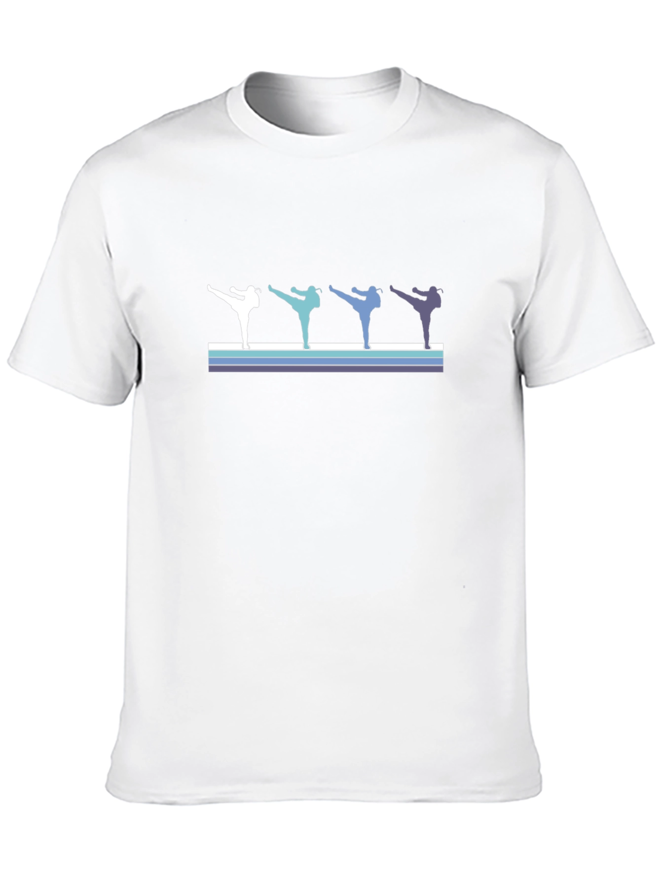 Retro Martial Arts Kick T-Shirt