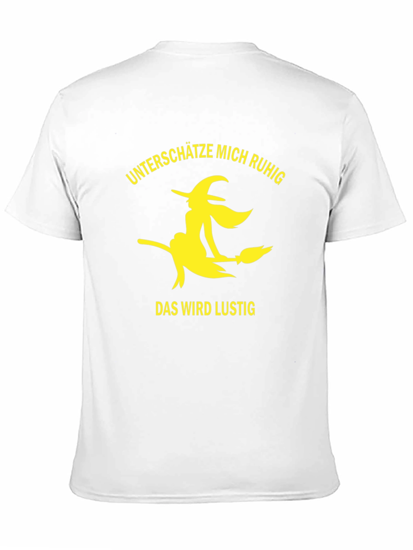 Witch Broomstick Graphic T-Shirt - Black