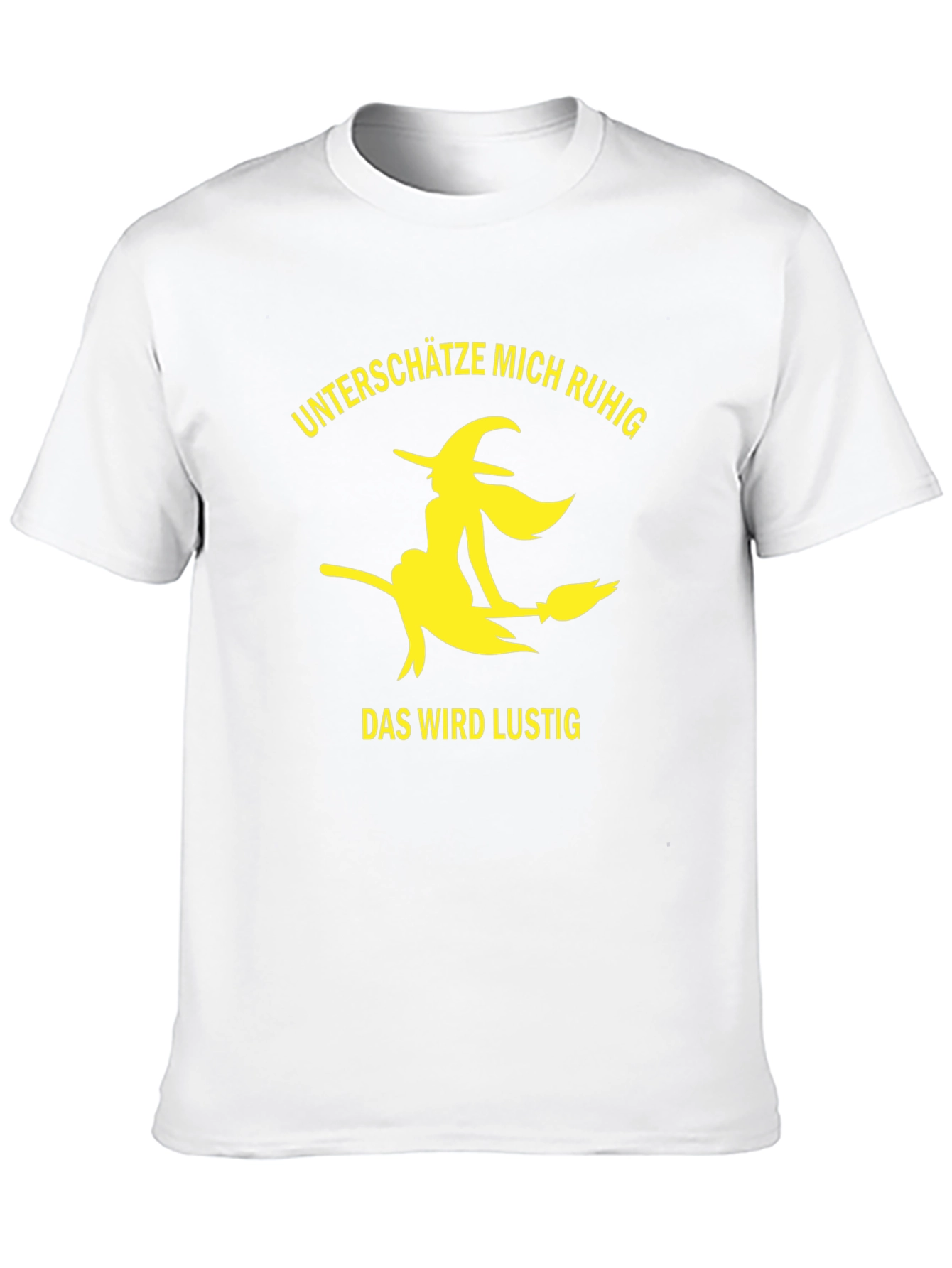 Witch Broomstick Graphic T-Shirt - Black