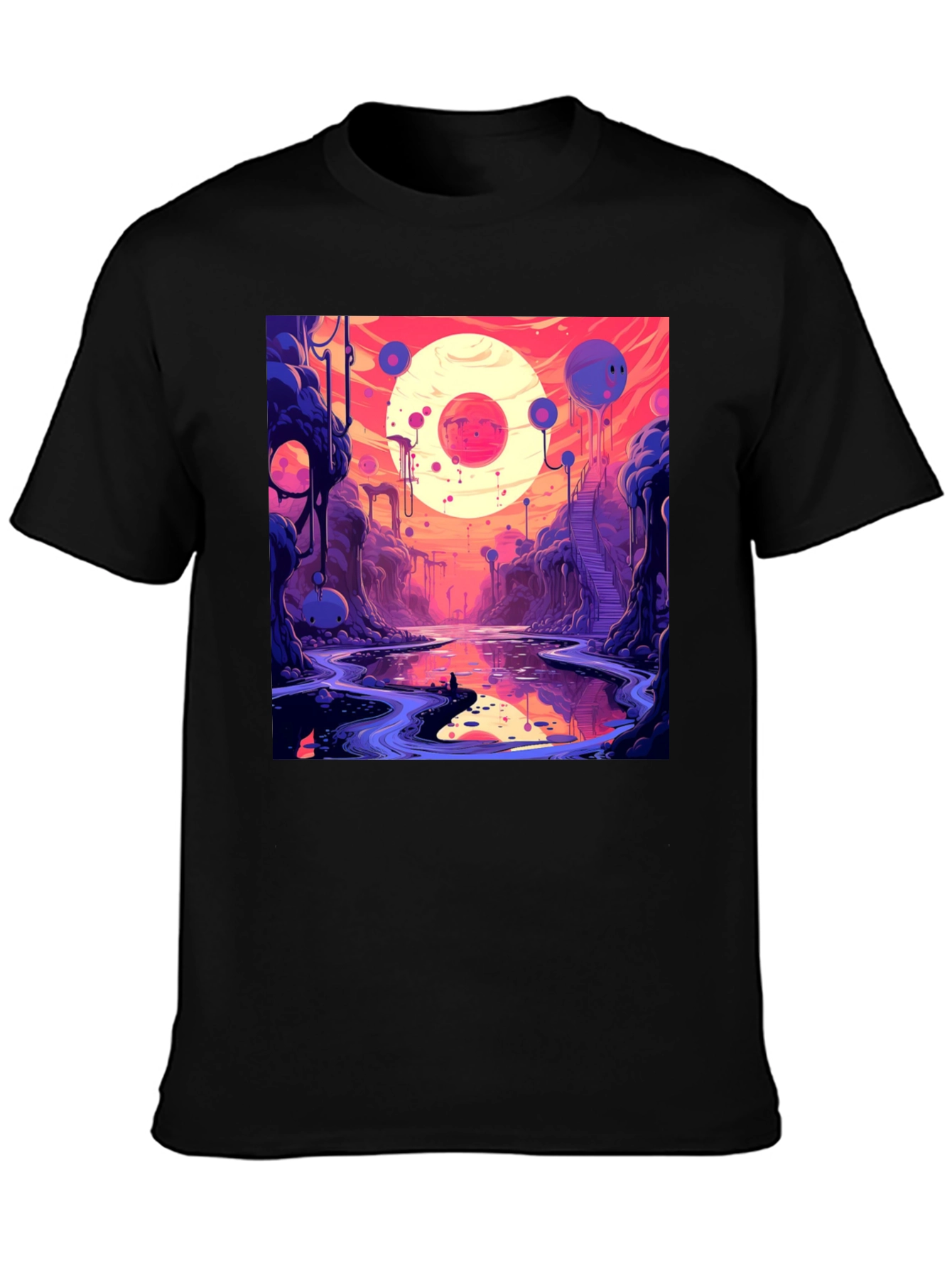 Cosmic Dreamscape Graphic Tee - Unique Design
