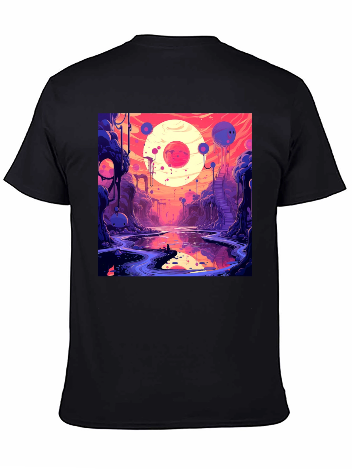 Cosmic Dreamscape Graphic Tee - Unique Design