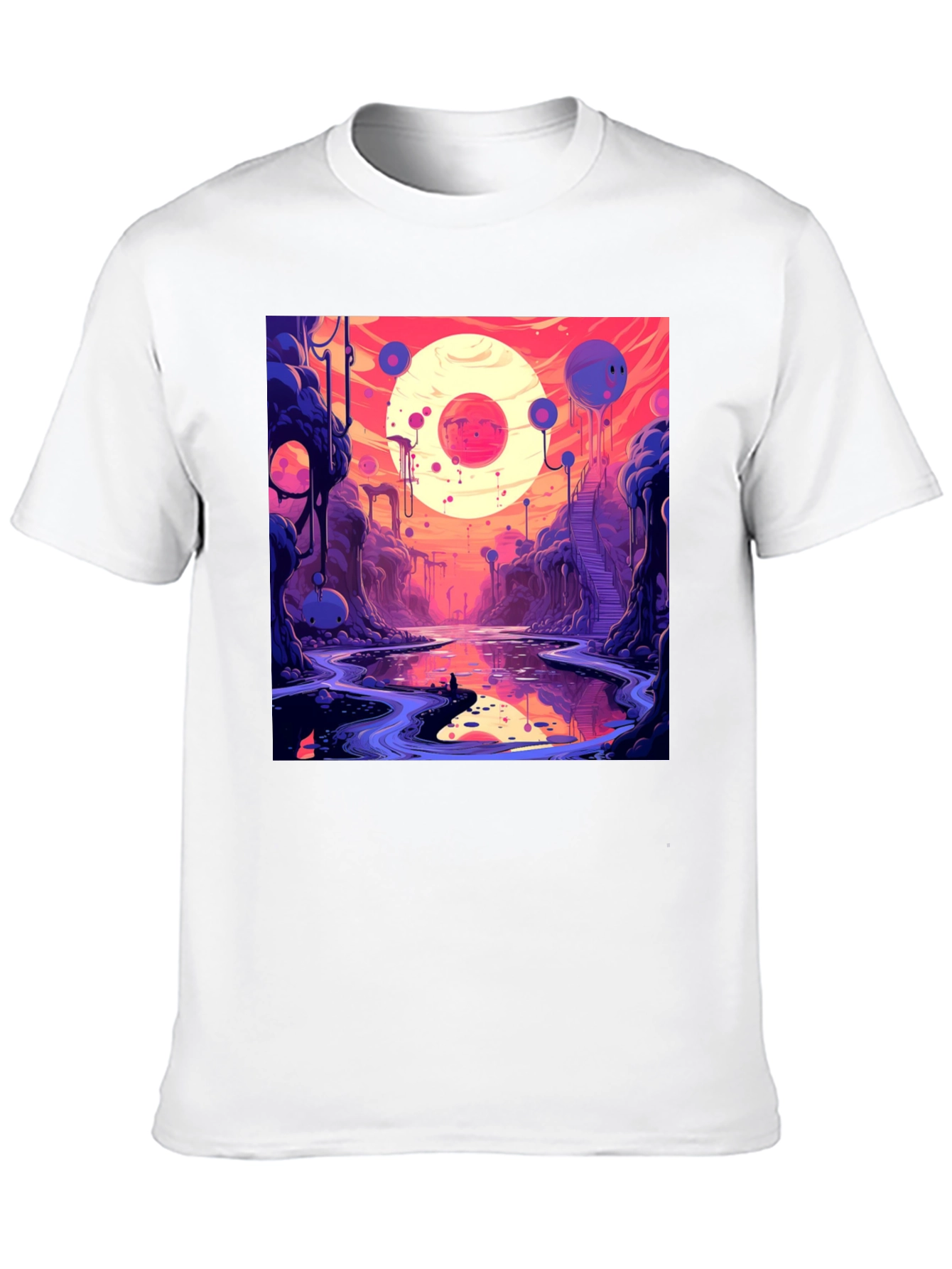 Cosmic Dreamscape Graphic Tee - Unique Design