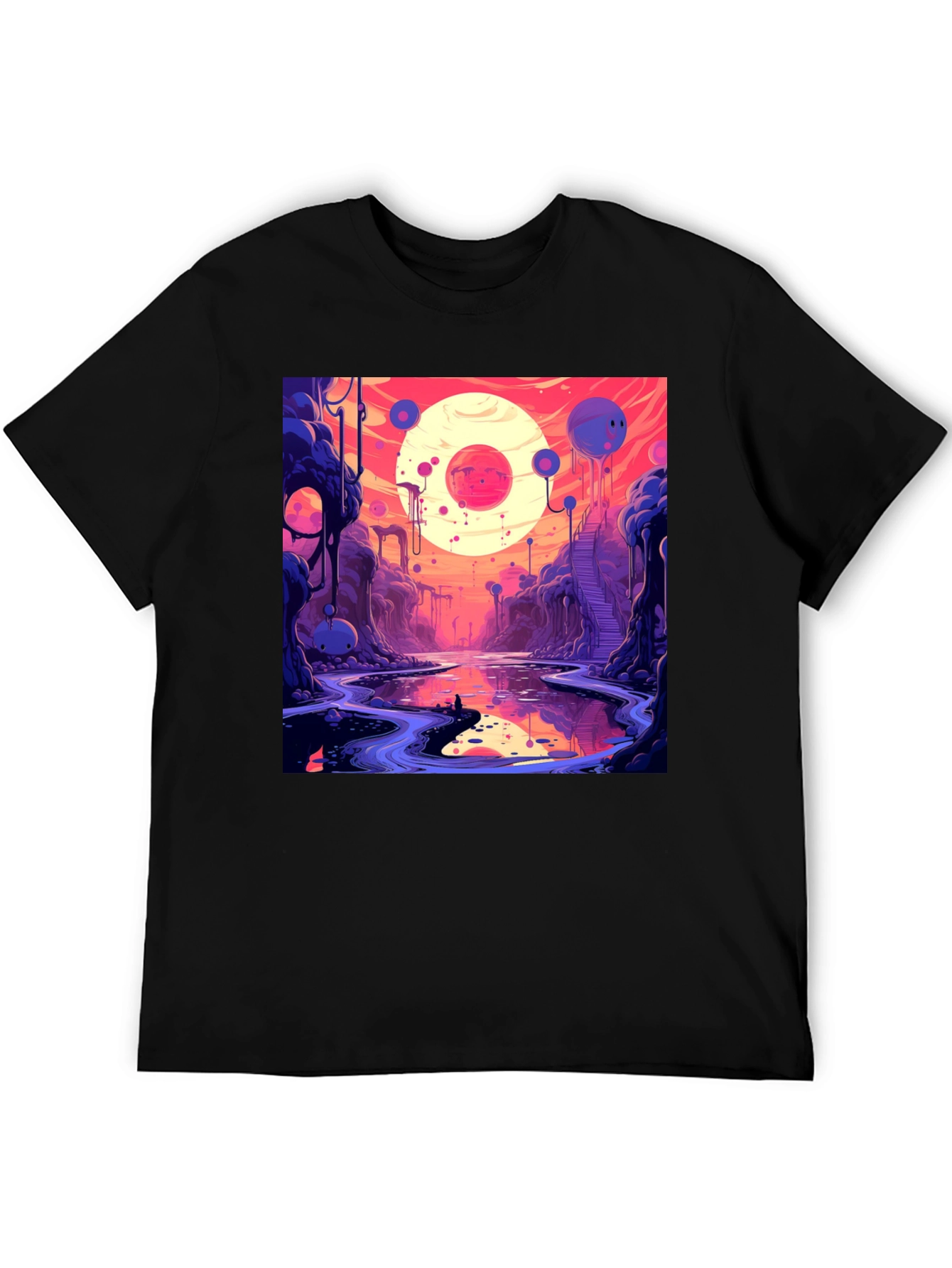 Cosmic Dreamscape Graphic Tee - Unique Design