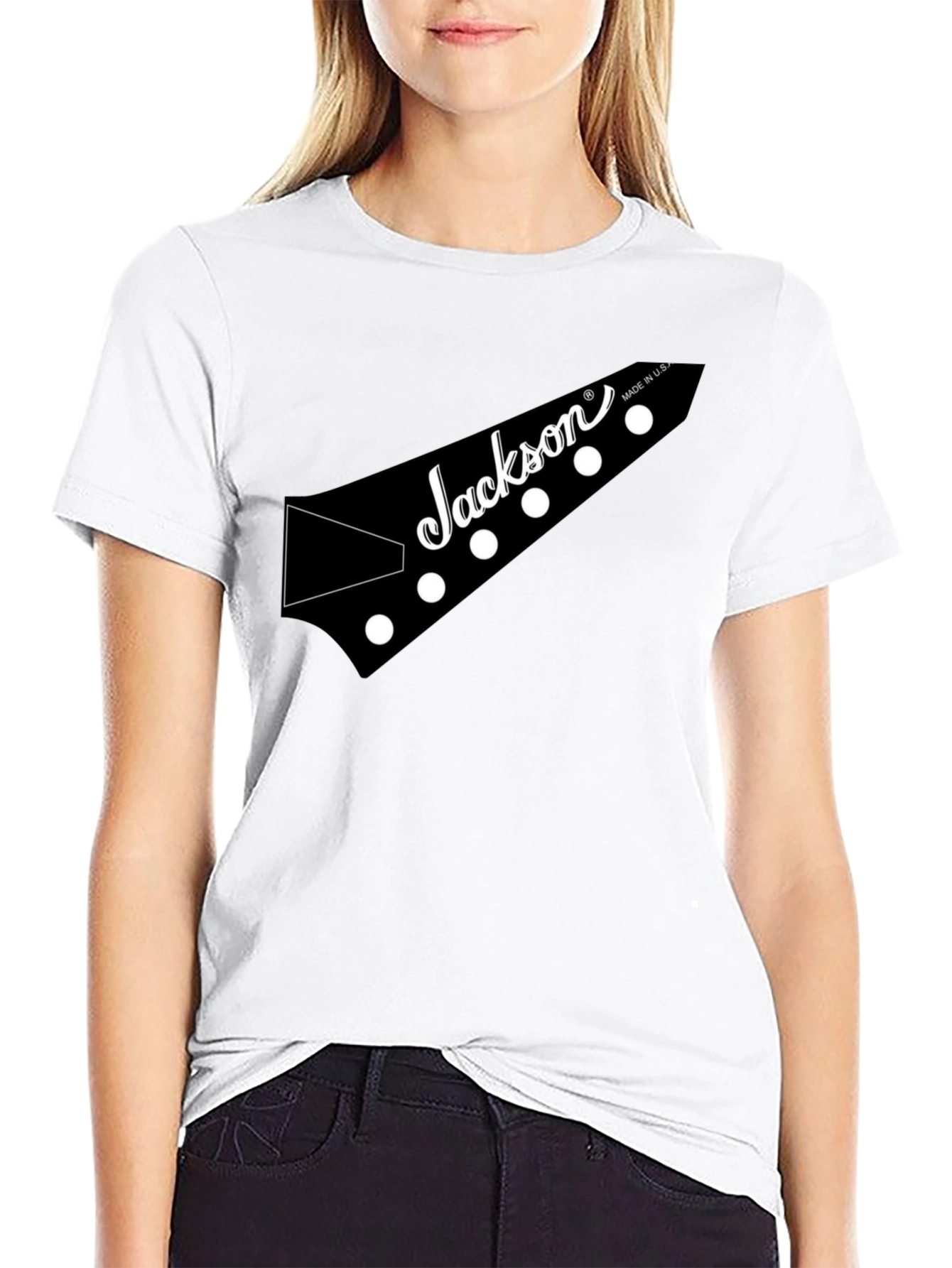 Jackson Guitar Headstock Black T-Shirt