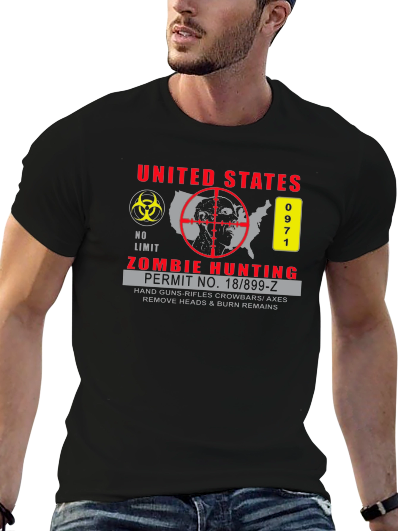 Zombie Hunting Permit T-Shirt