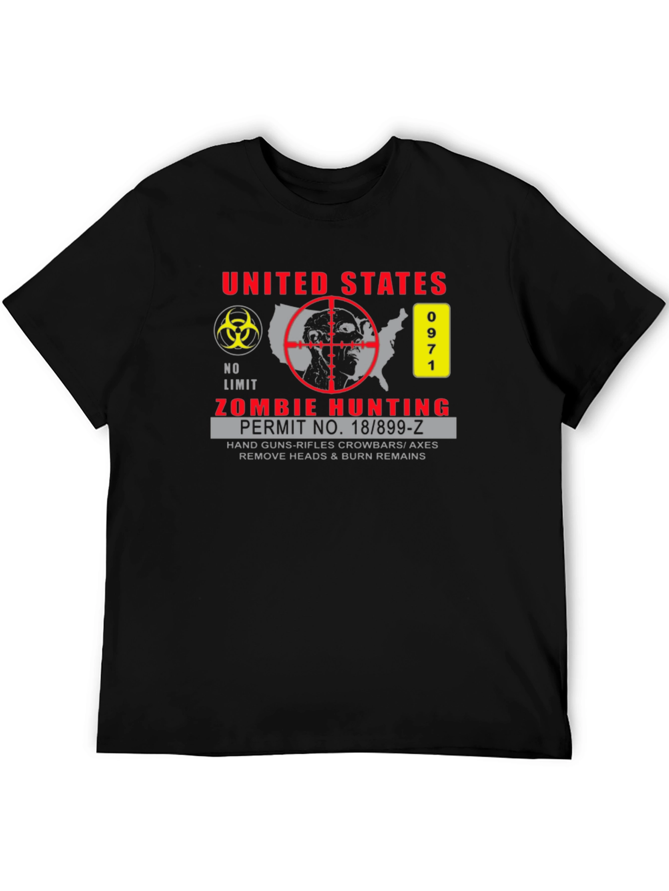 Zombie Hunting Permit T-Shirt