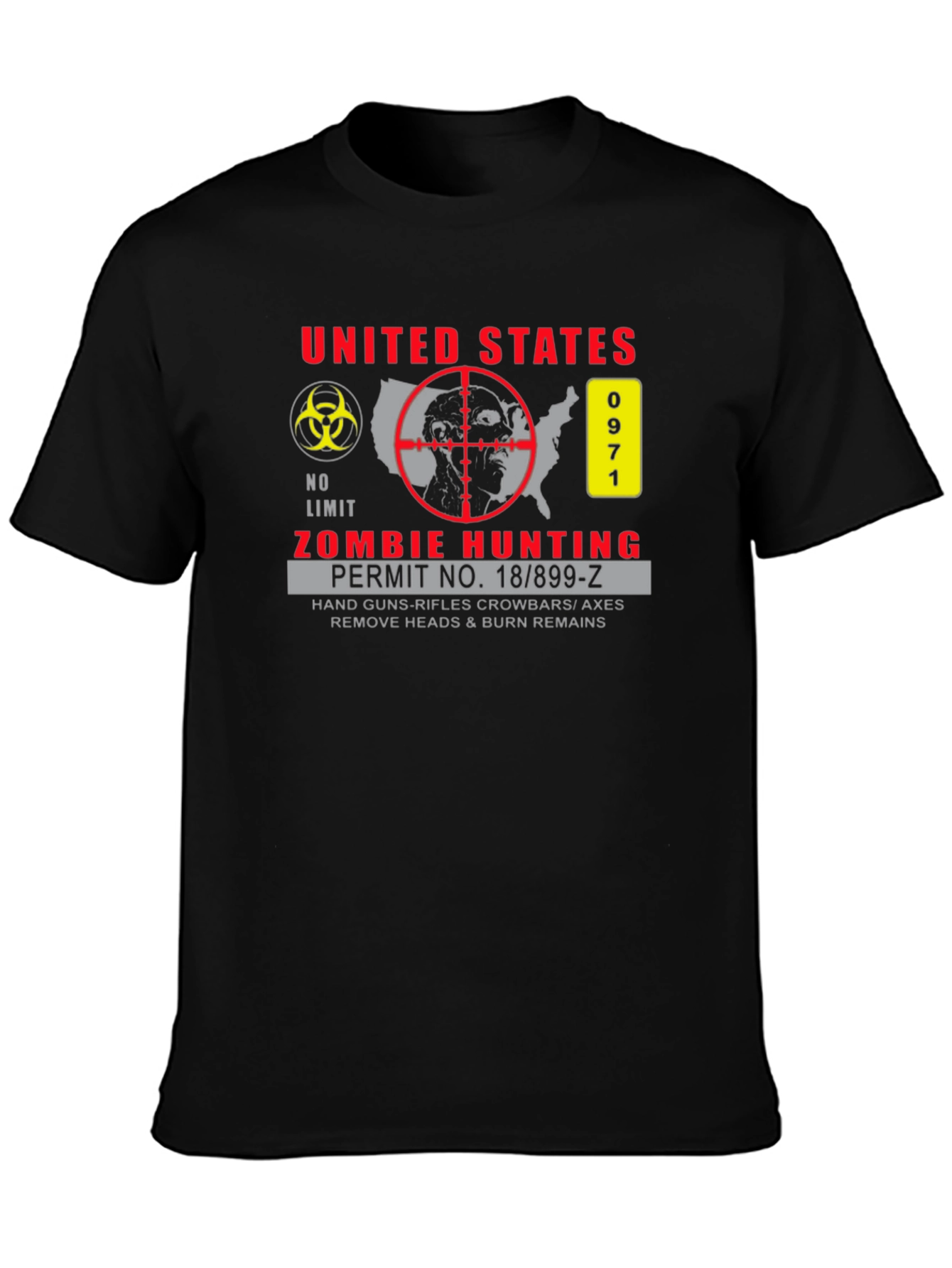 Zombie Hunting Permit T-Shirt