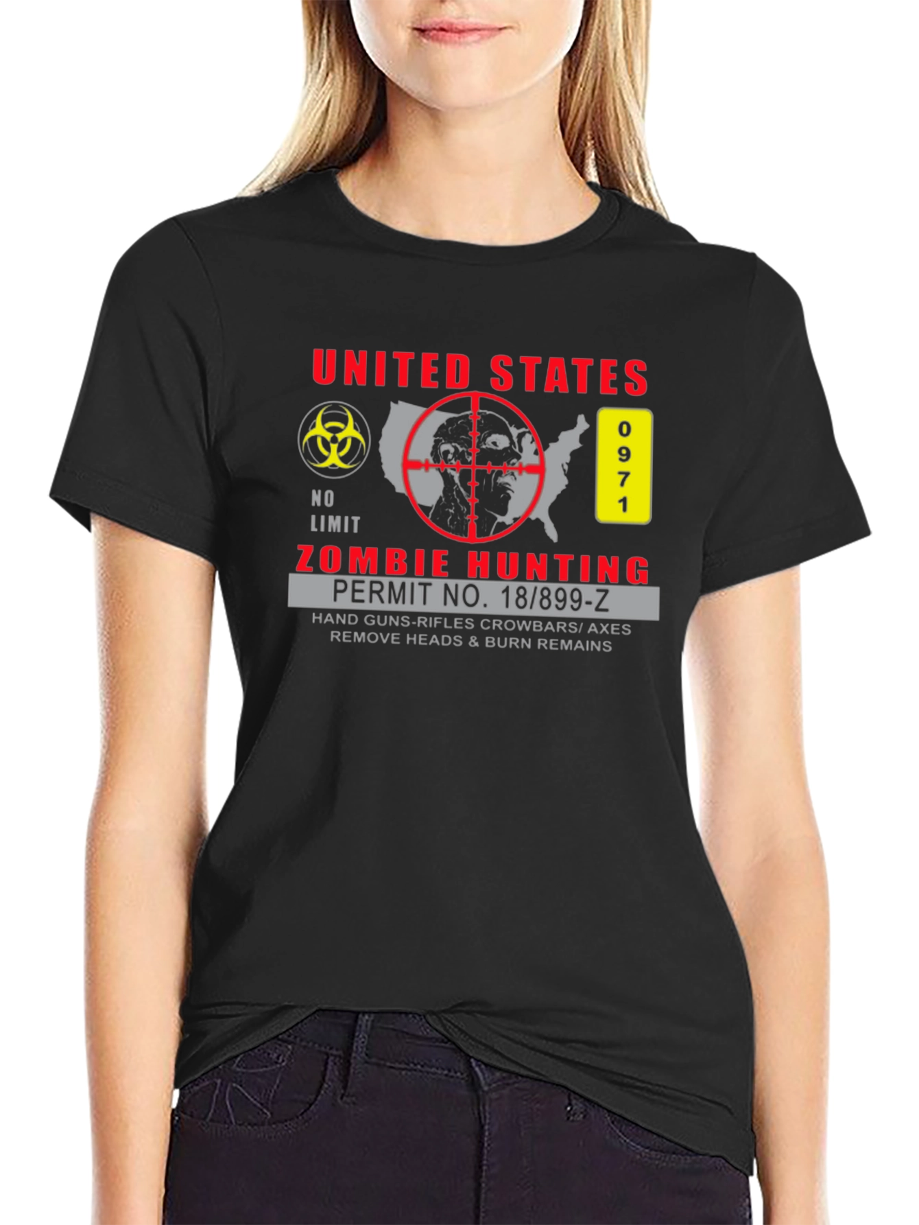 Zombie Hunting Permit T-Shirt
