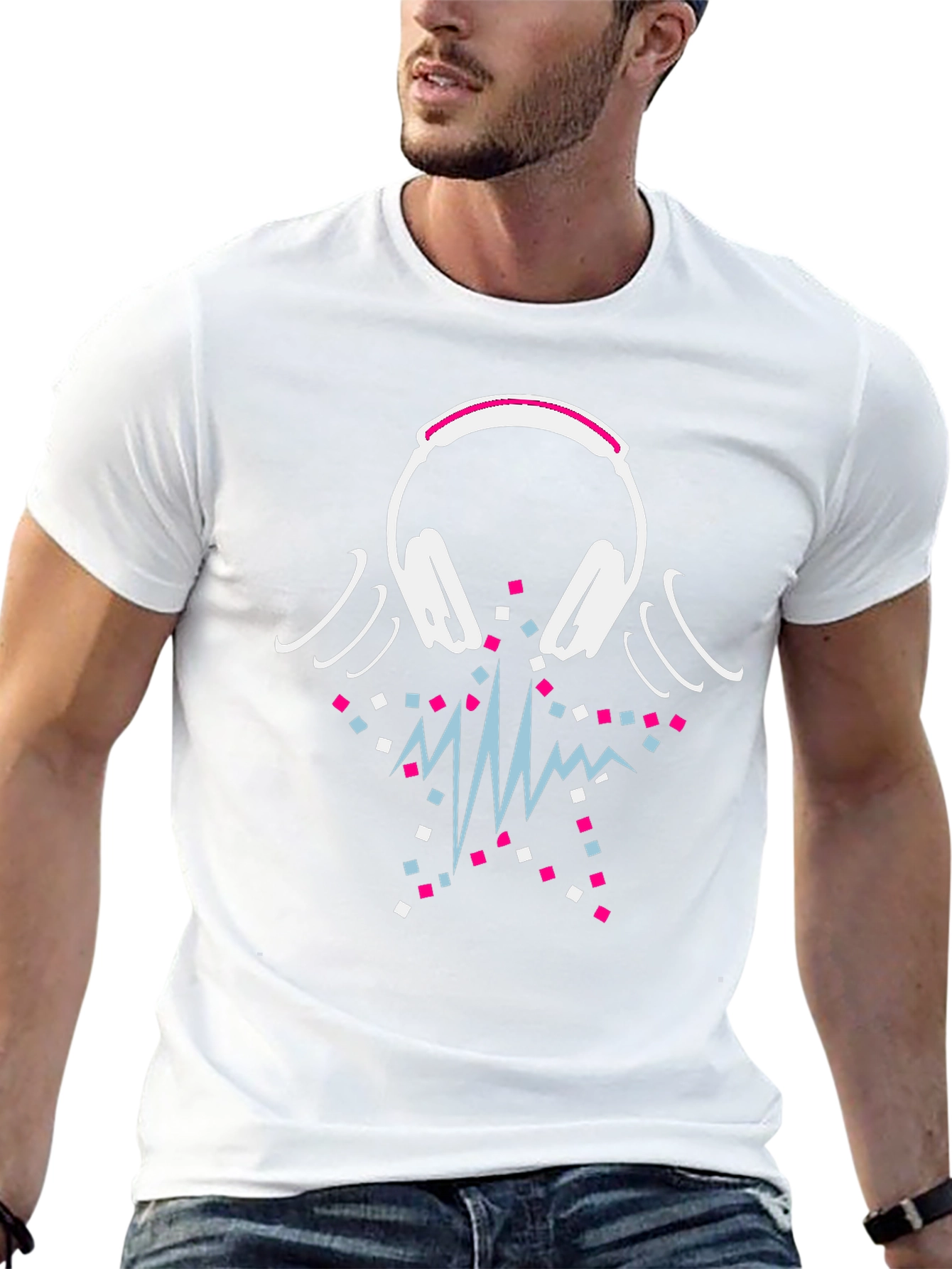 DJ Headphones Graphic Tee - Music Lovers T-Shirt