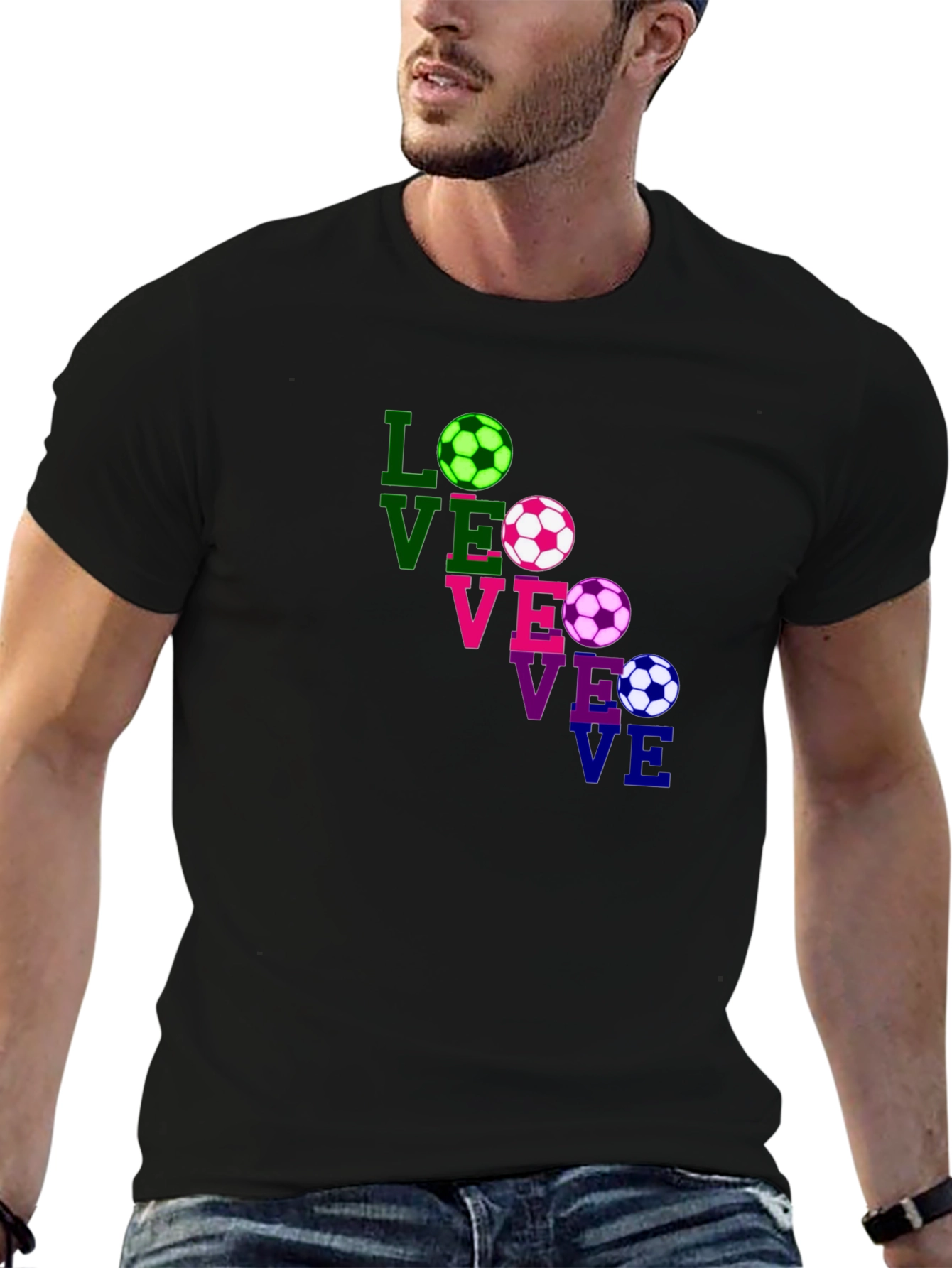 Love Soccer T-Shirt - Fun Graphic Tee