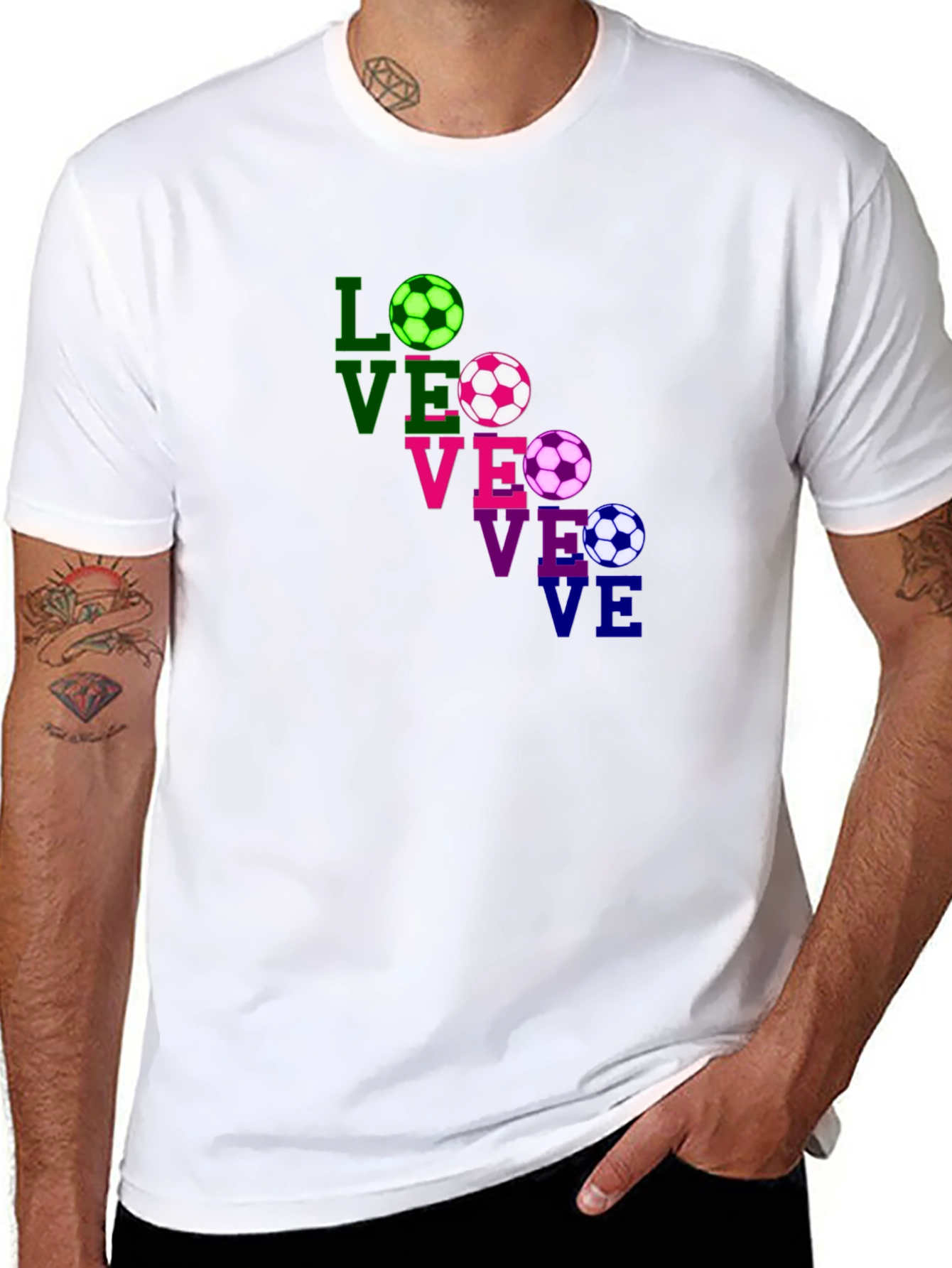 Love Soccer T-Shirt - Fun Graphic Tee