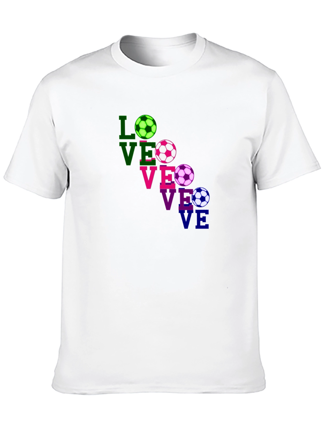 Love Soccer T-Shirt - Fun Graphic Tee