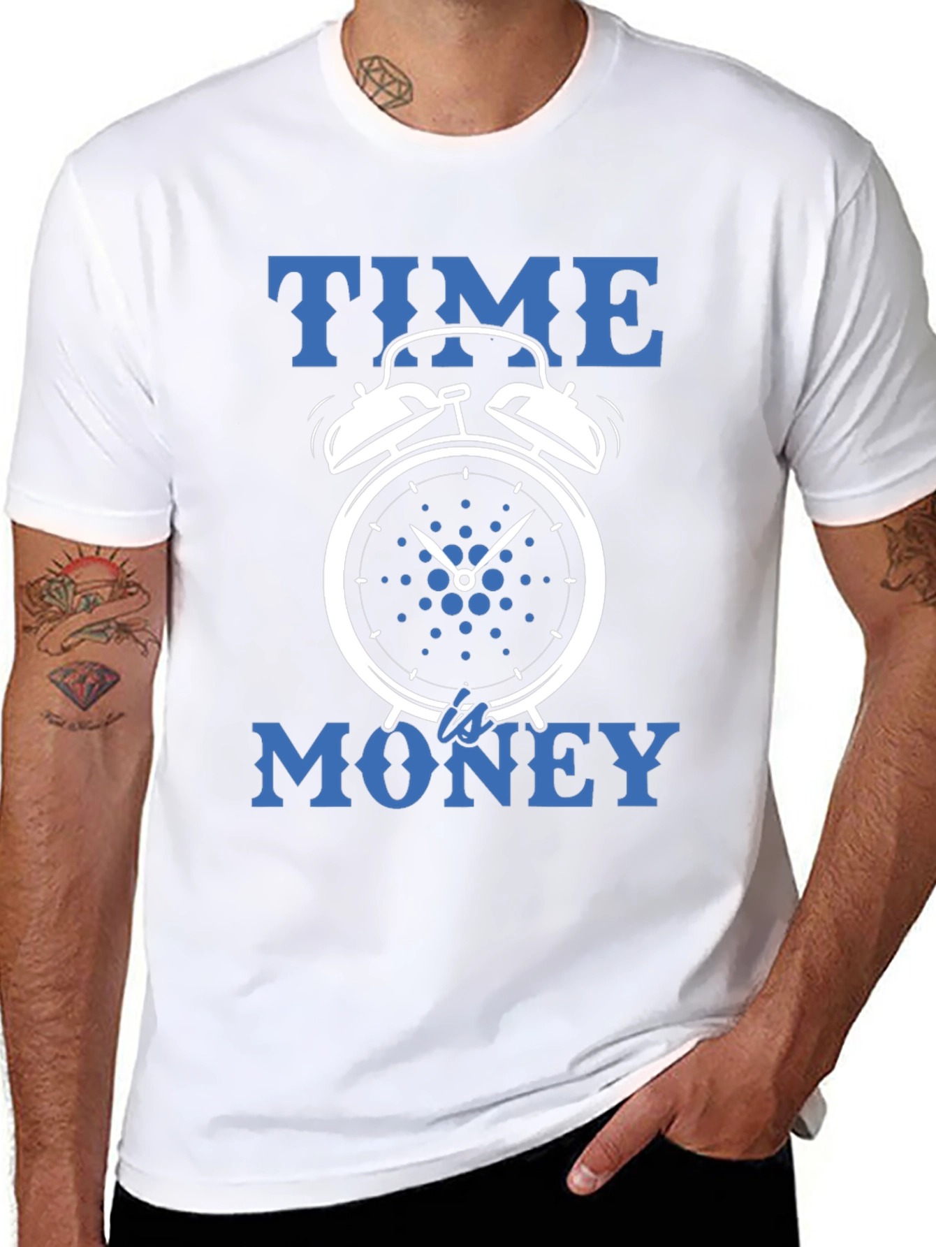Time is Money Tee - Clock Design Graphic T-Shirt