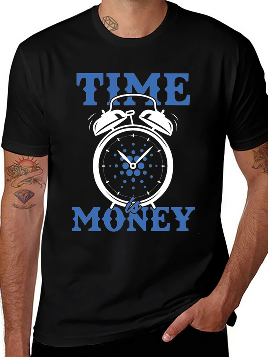 Time is Money Tee - Clock Design Graphic T-Shirt