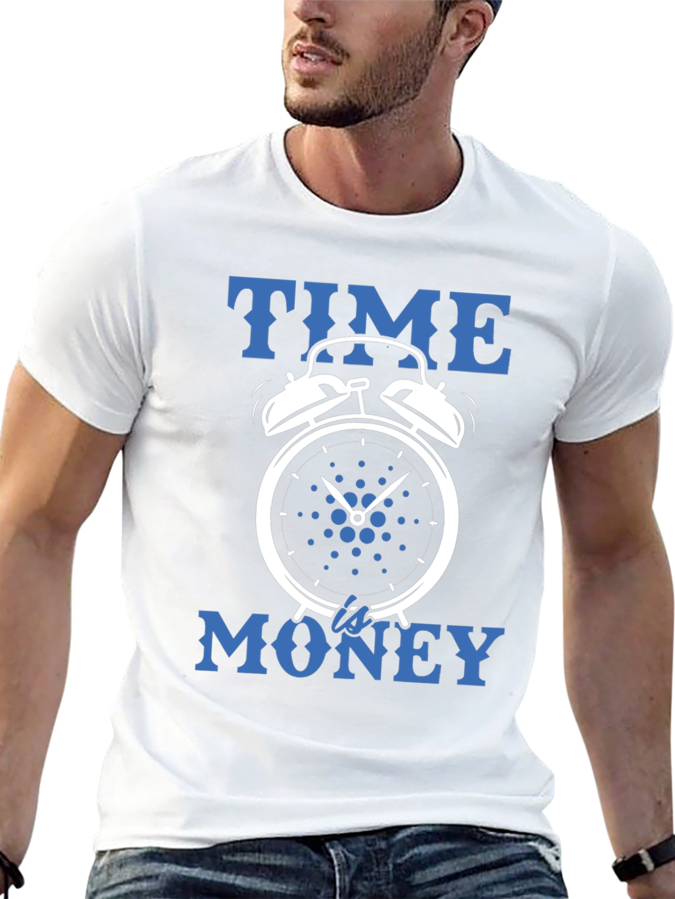 Time is Money Tee - Clock Design Graphic T-Shirt