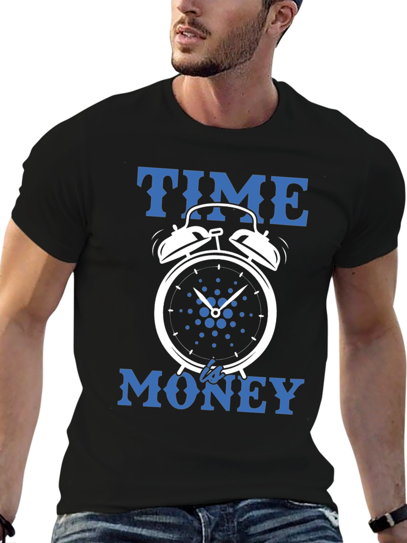 Time is Money Tee - Clock Design Graphic T-Shirt