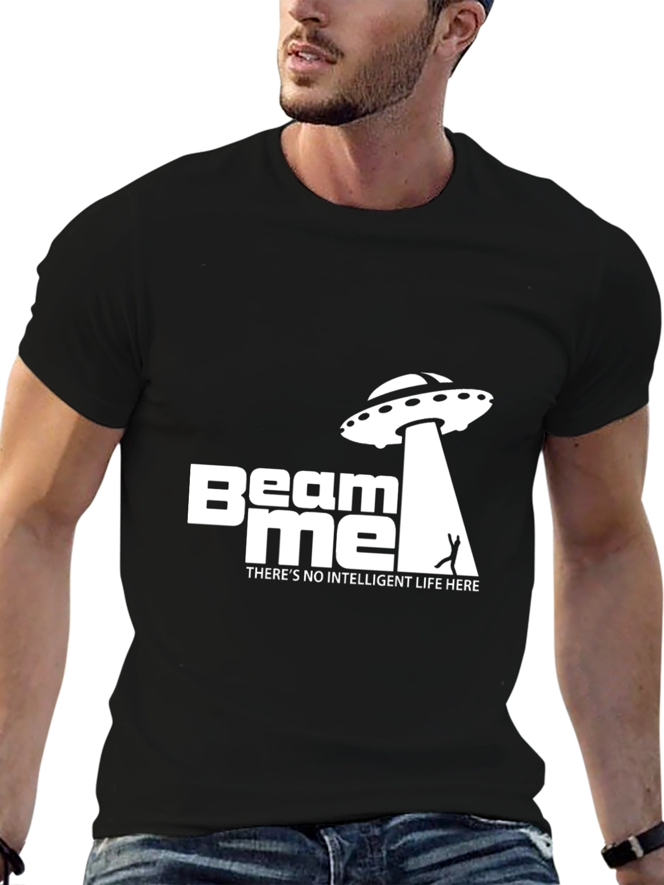 Beam Me Up Funny Graphic Tee
