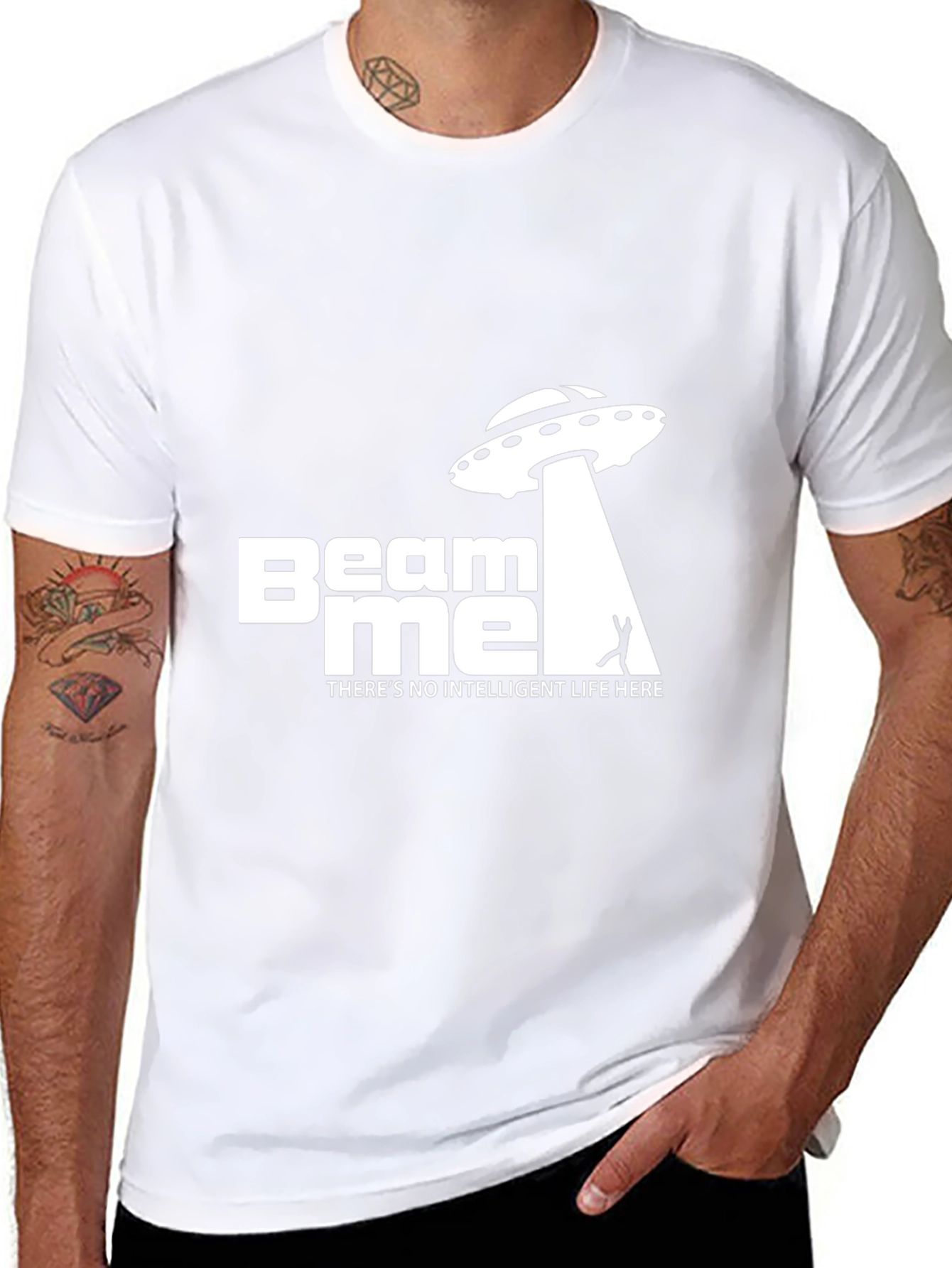 Beam Me Up Funny Graphic Tee
