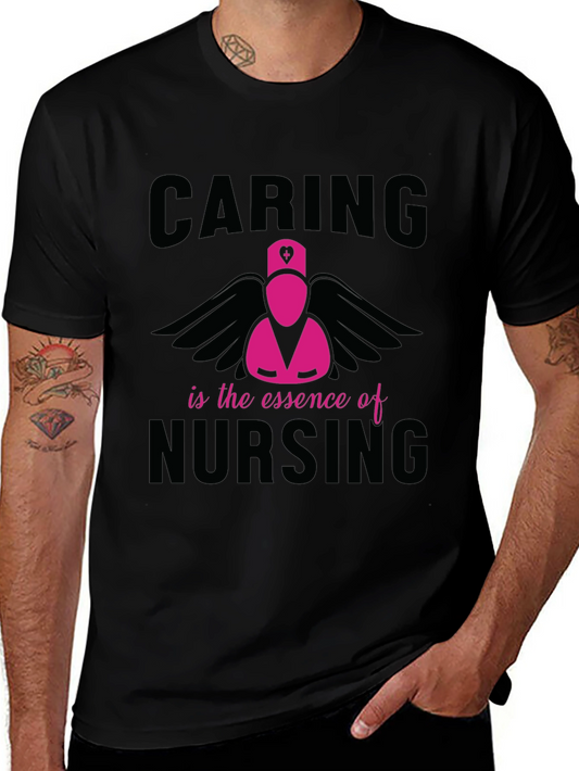 Caring is the Essence of Nursing Graphic T-Shirt