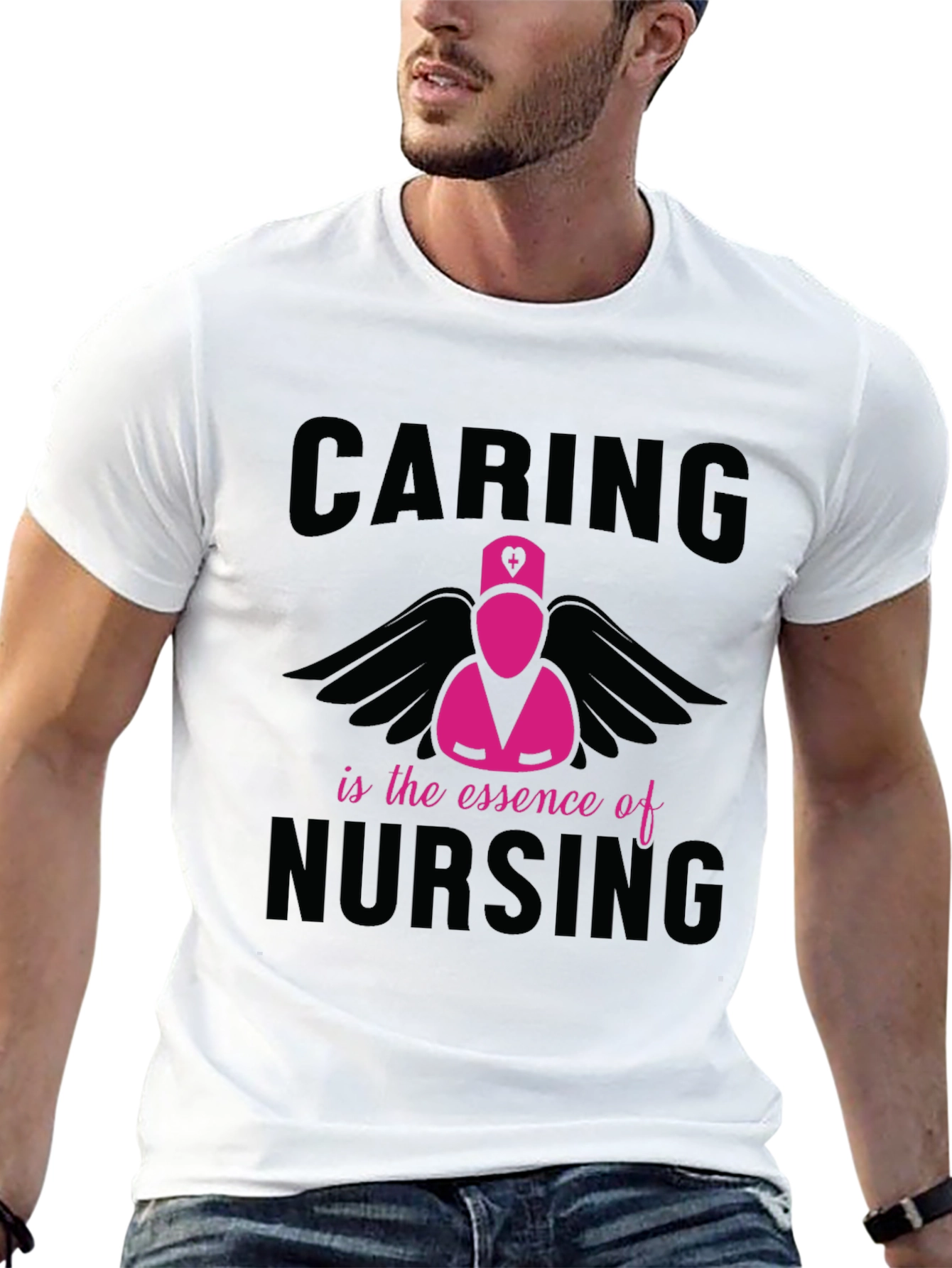 Caring is the Essence of Nursing Graphic T-Shirt