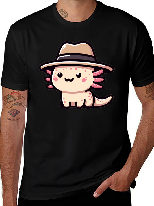 Axolotl Gangster T-Shirt - Cute Cartoon Tee