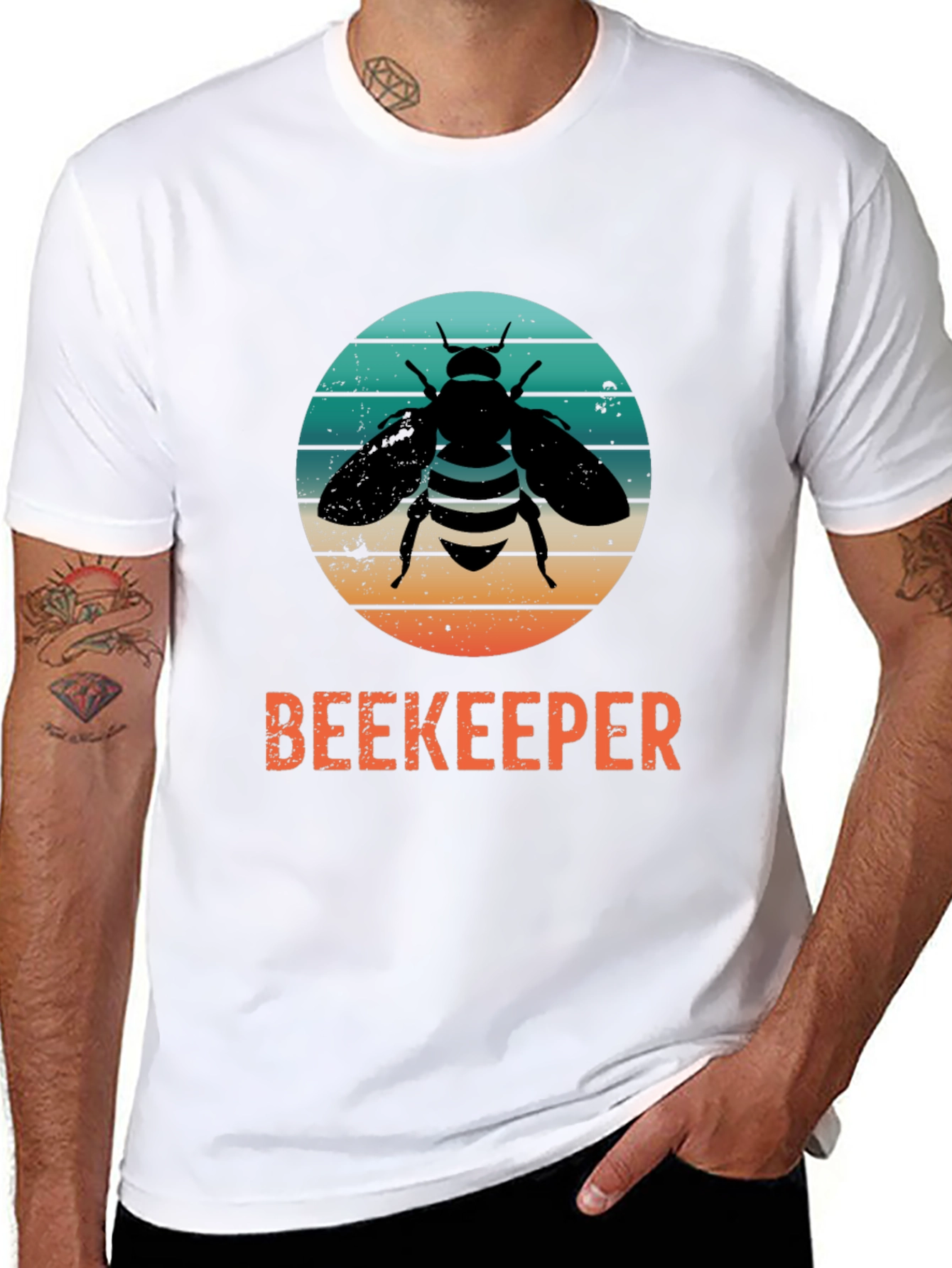 Beekeeper Bee T-Shirt - Honey Lover Retro Style Tee