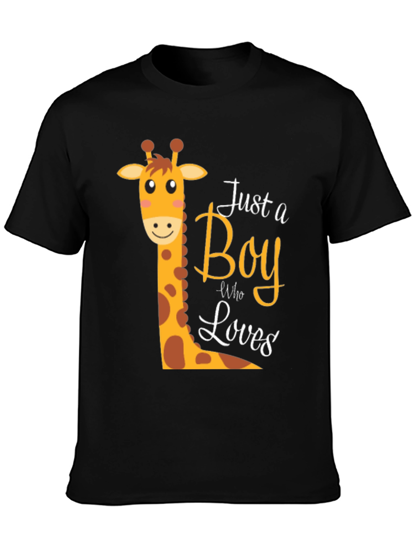 Boy Giraffe Graphic T-Shirt - Fun & Stylish Tee