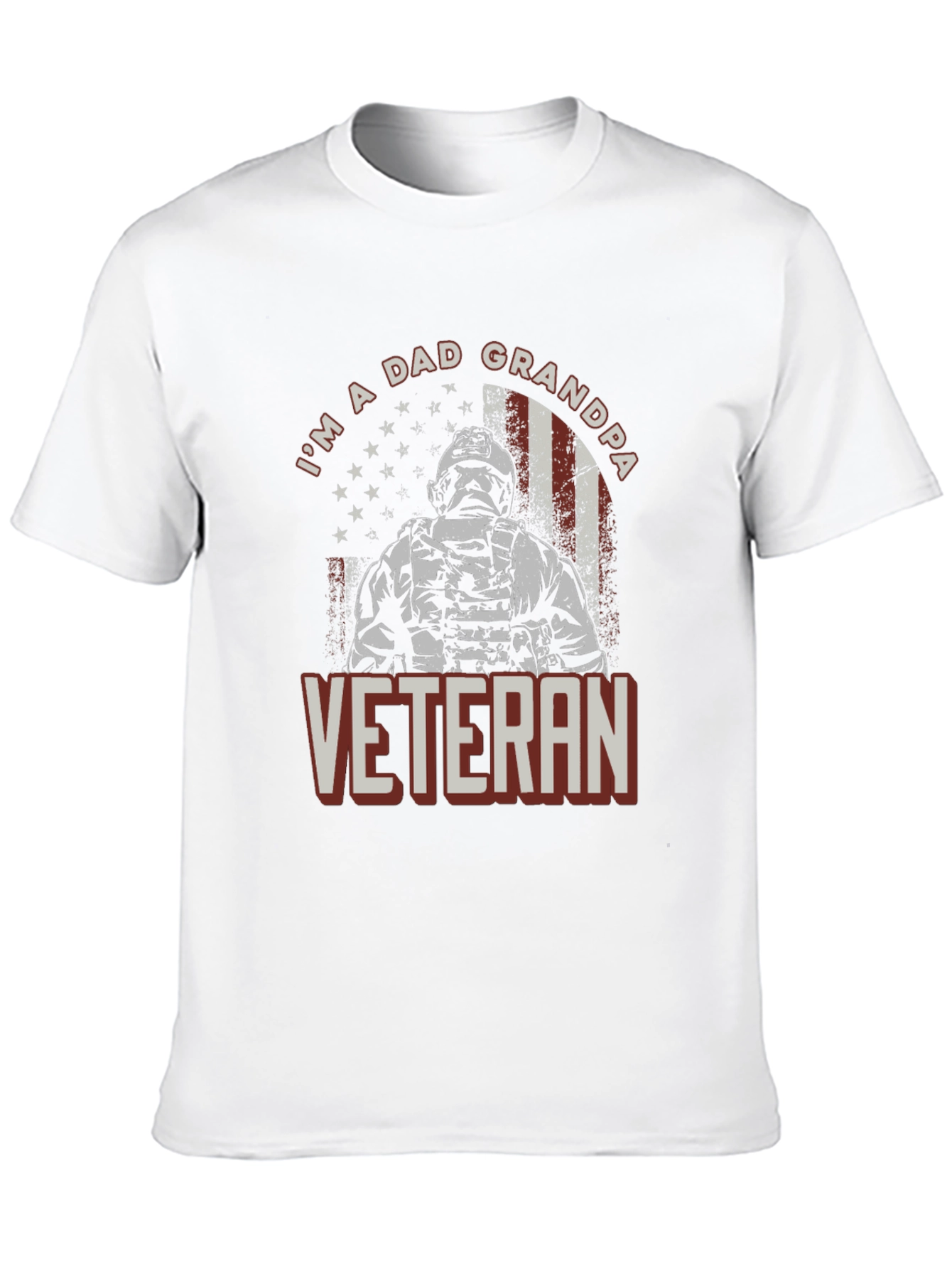 Im A Dad Grandpa Veteran Graphic Tee