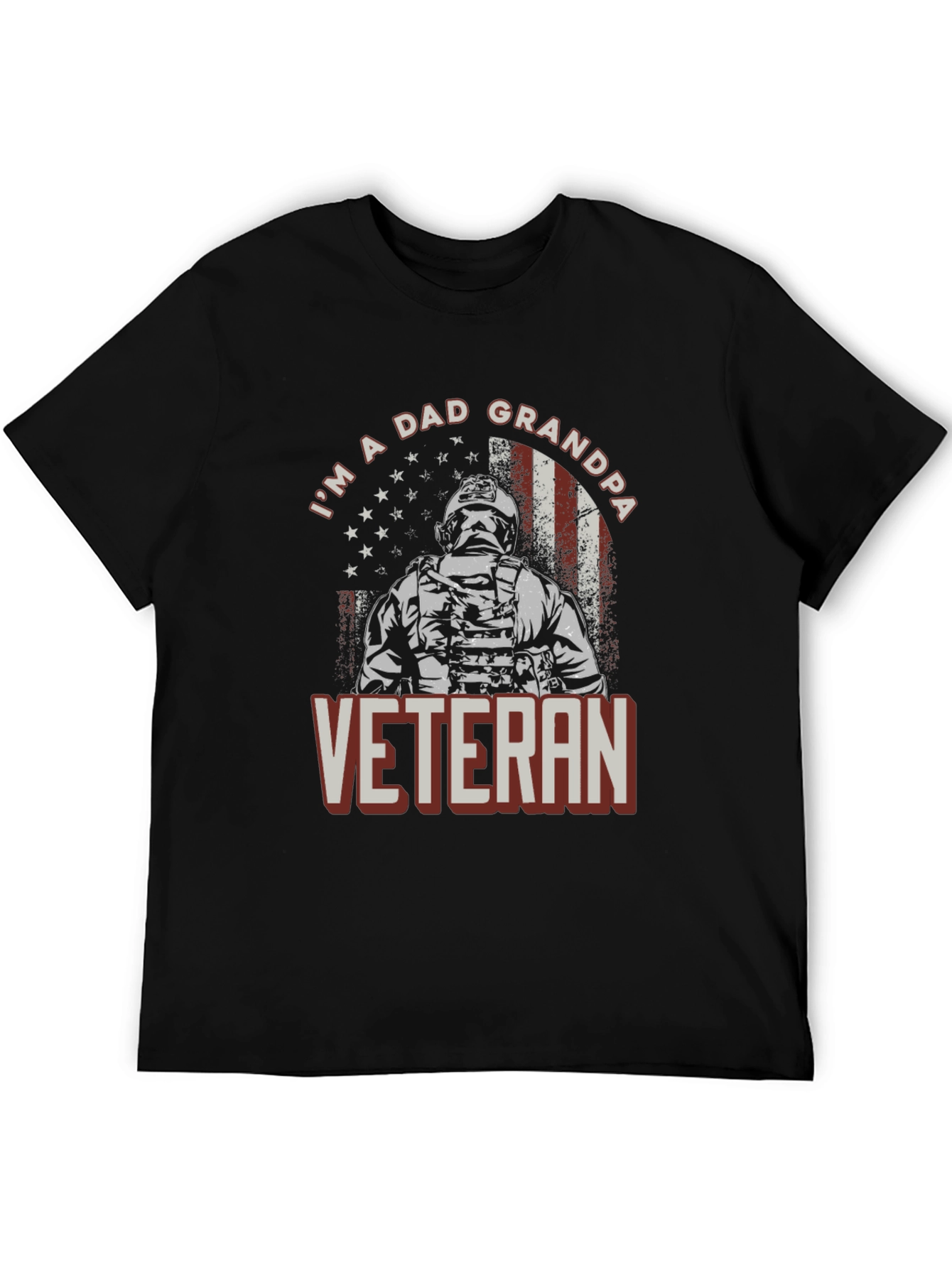 Im A Dad Grandpa Veteran Graphic Tee