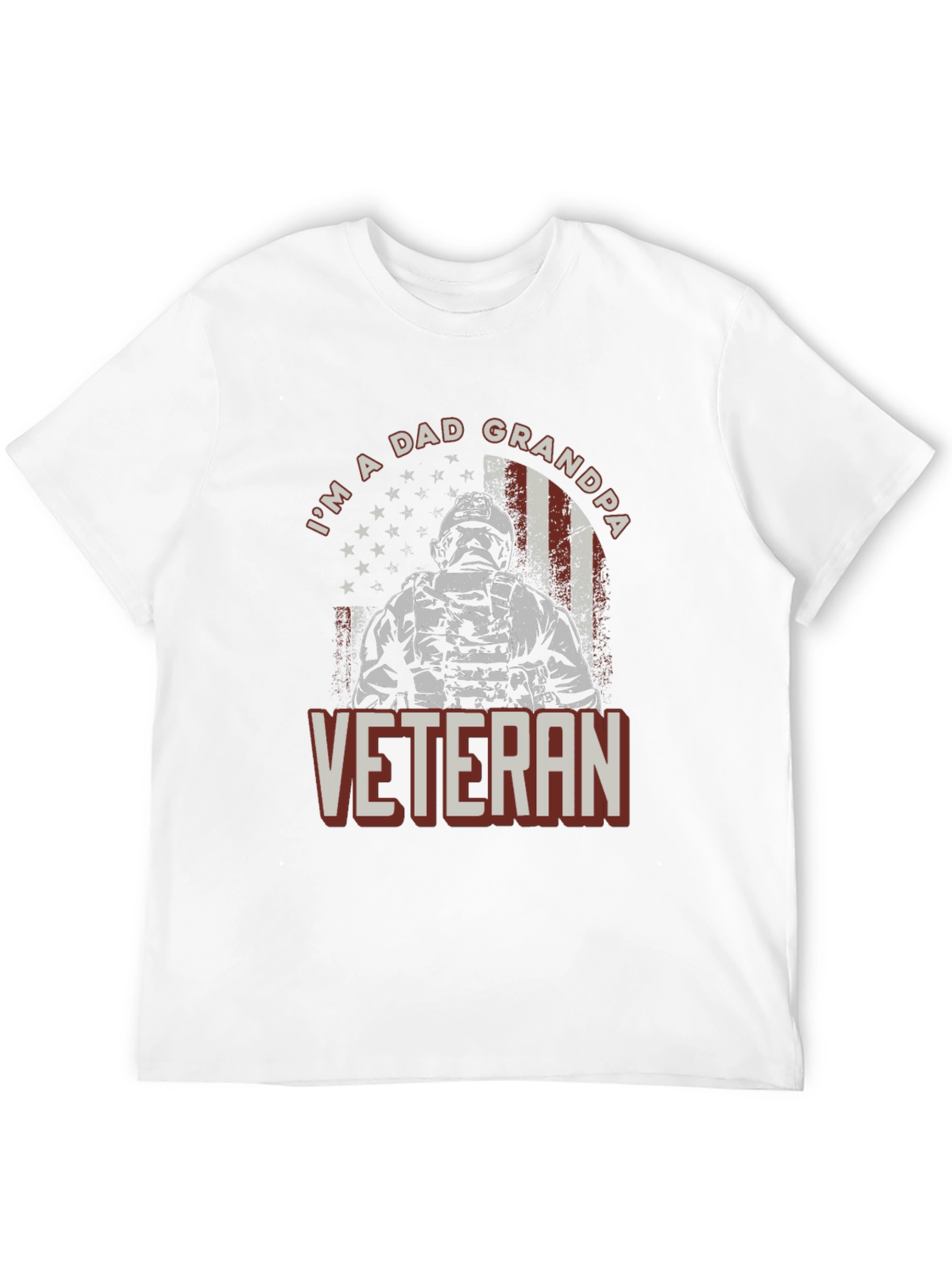 Im A Dad Grandpa Veteran Graphic Tee