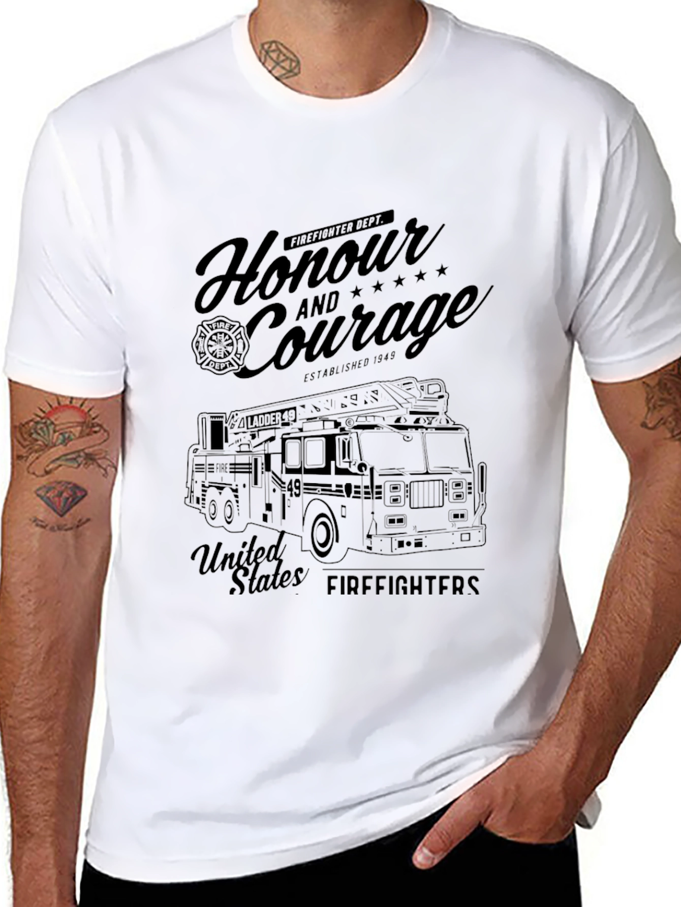 Honour & Courage Firefighter T-Shirt