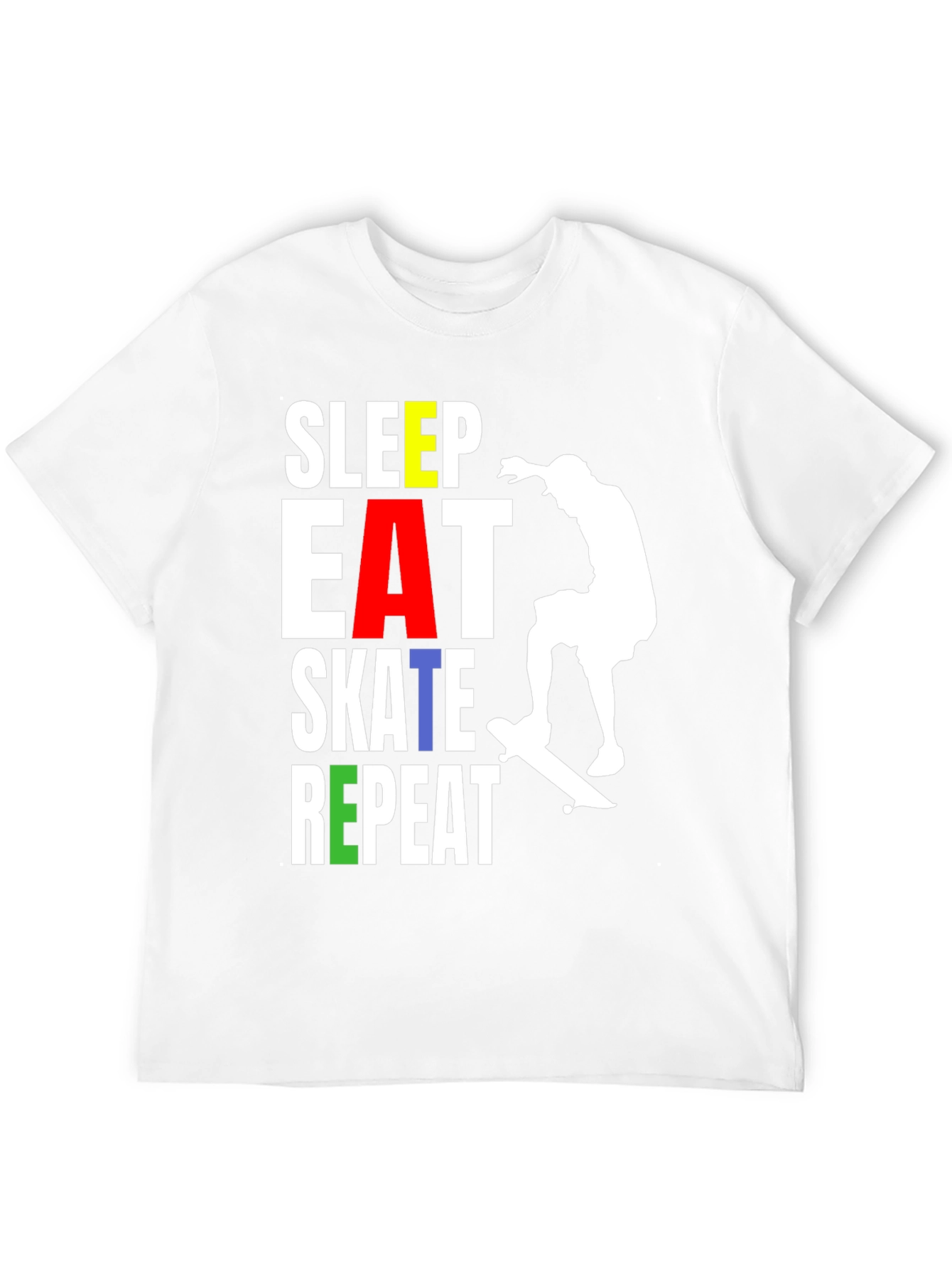 Skate Repeat T-Shirt - Stylish Skater Tee