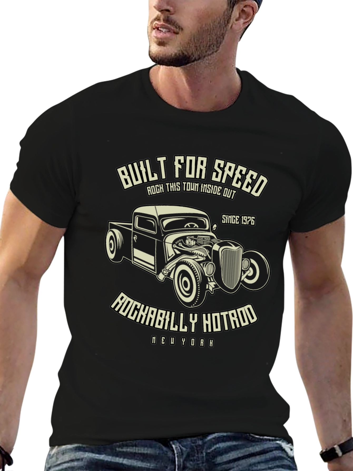 Built For Speed Hotrod Graphic T-Shirt
